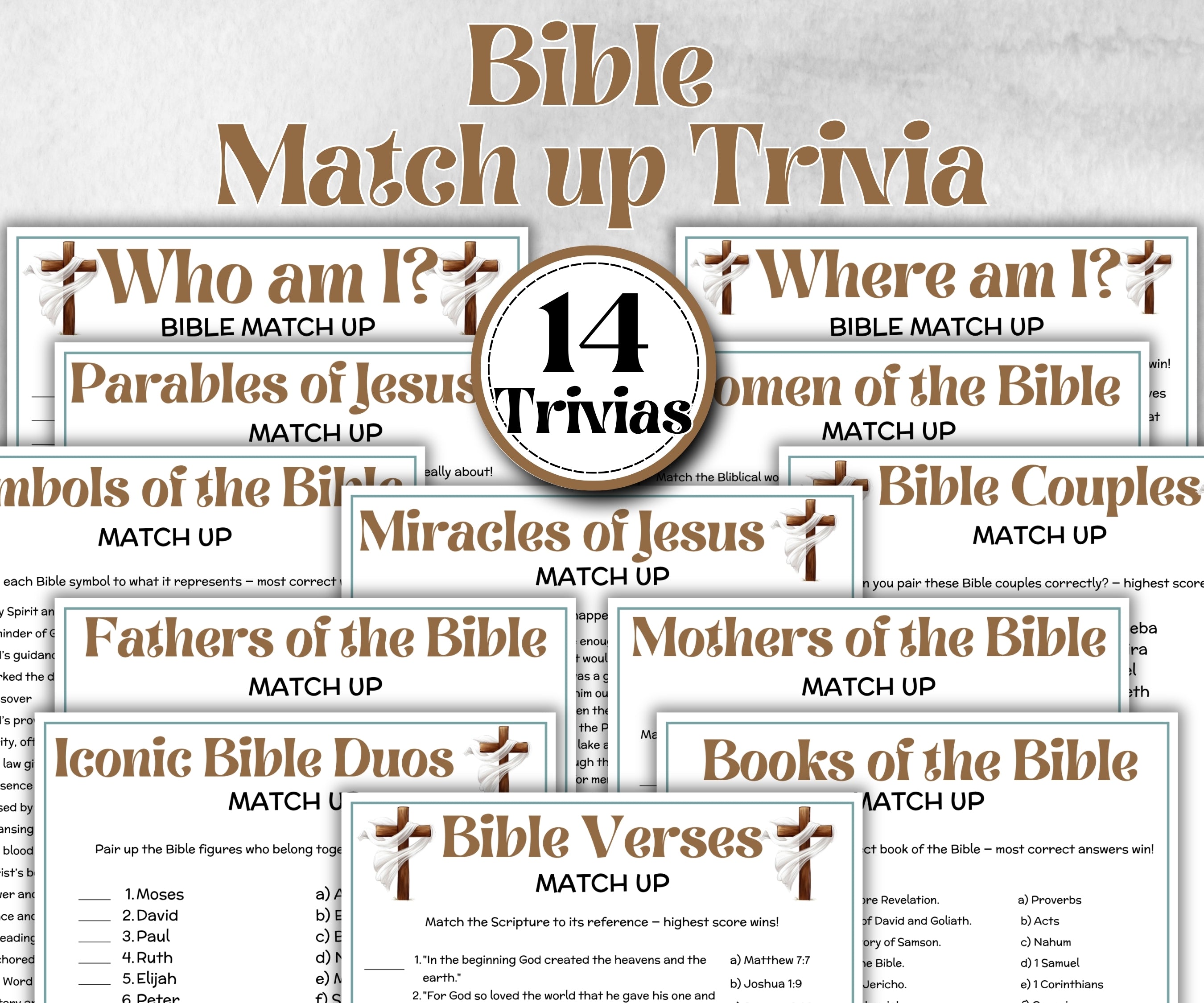 Bible Match Up Trivia Bundle