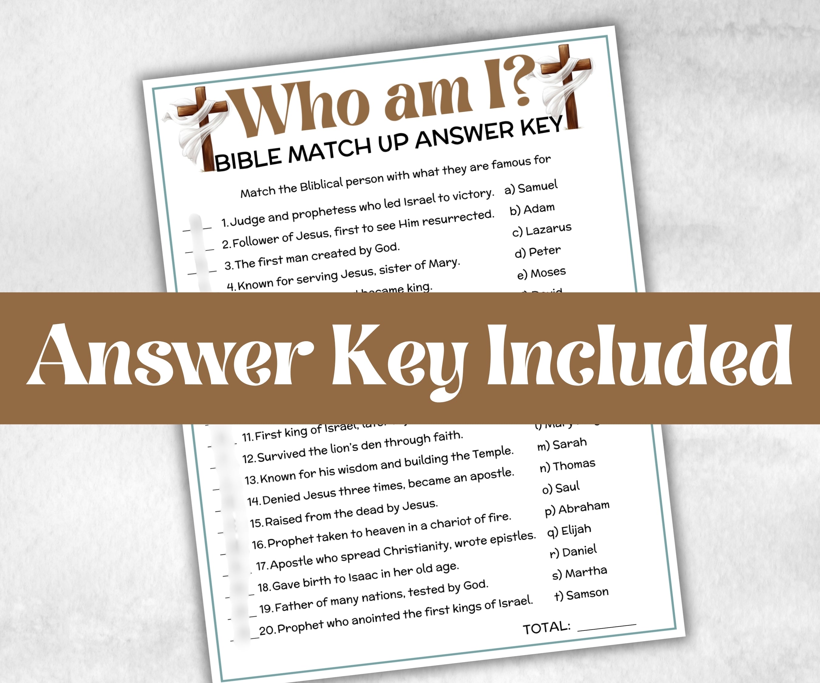 Bible Match Up Trivia Bundle