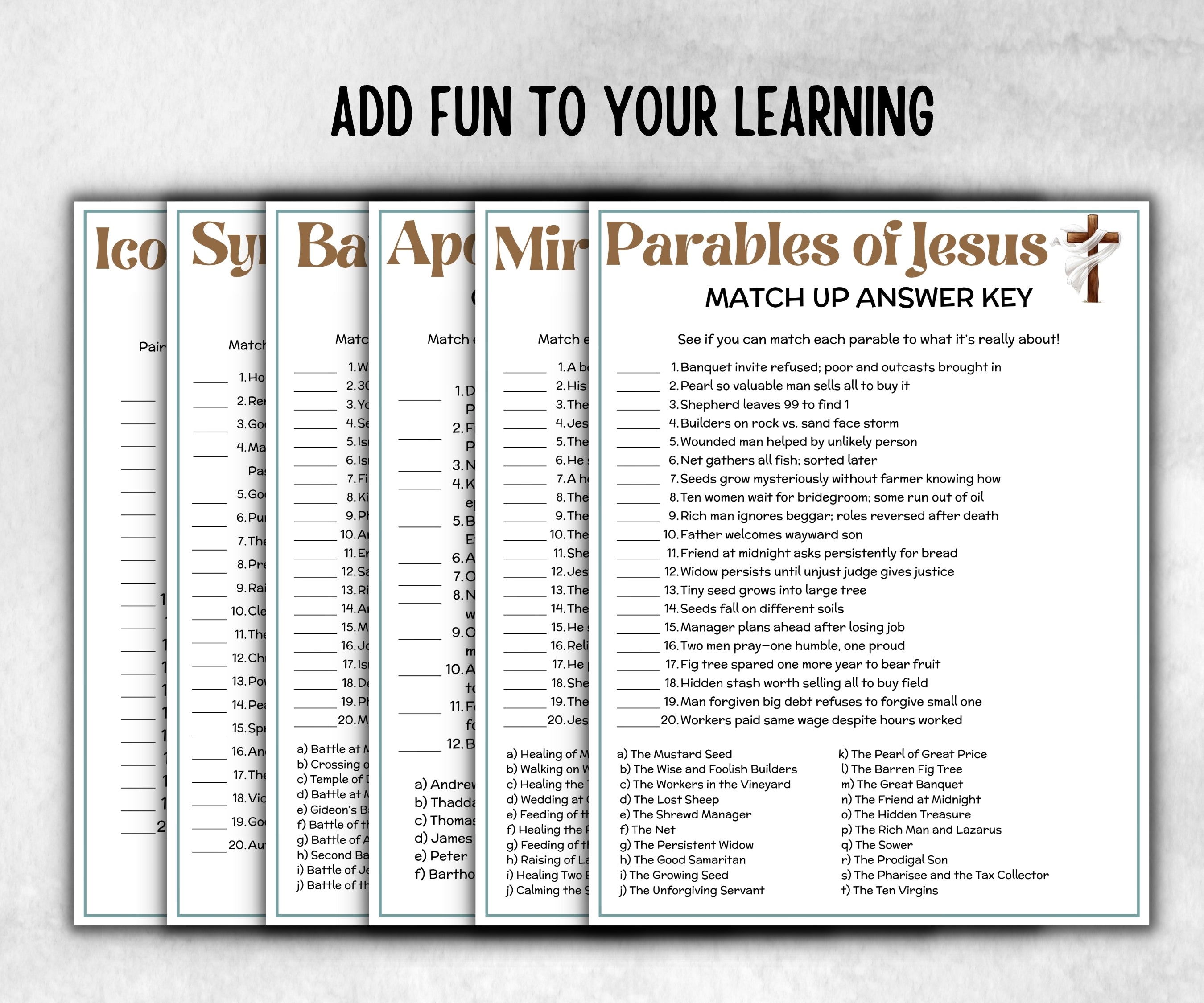 Bible Match Up Trivia Bundle