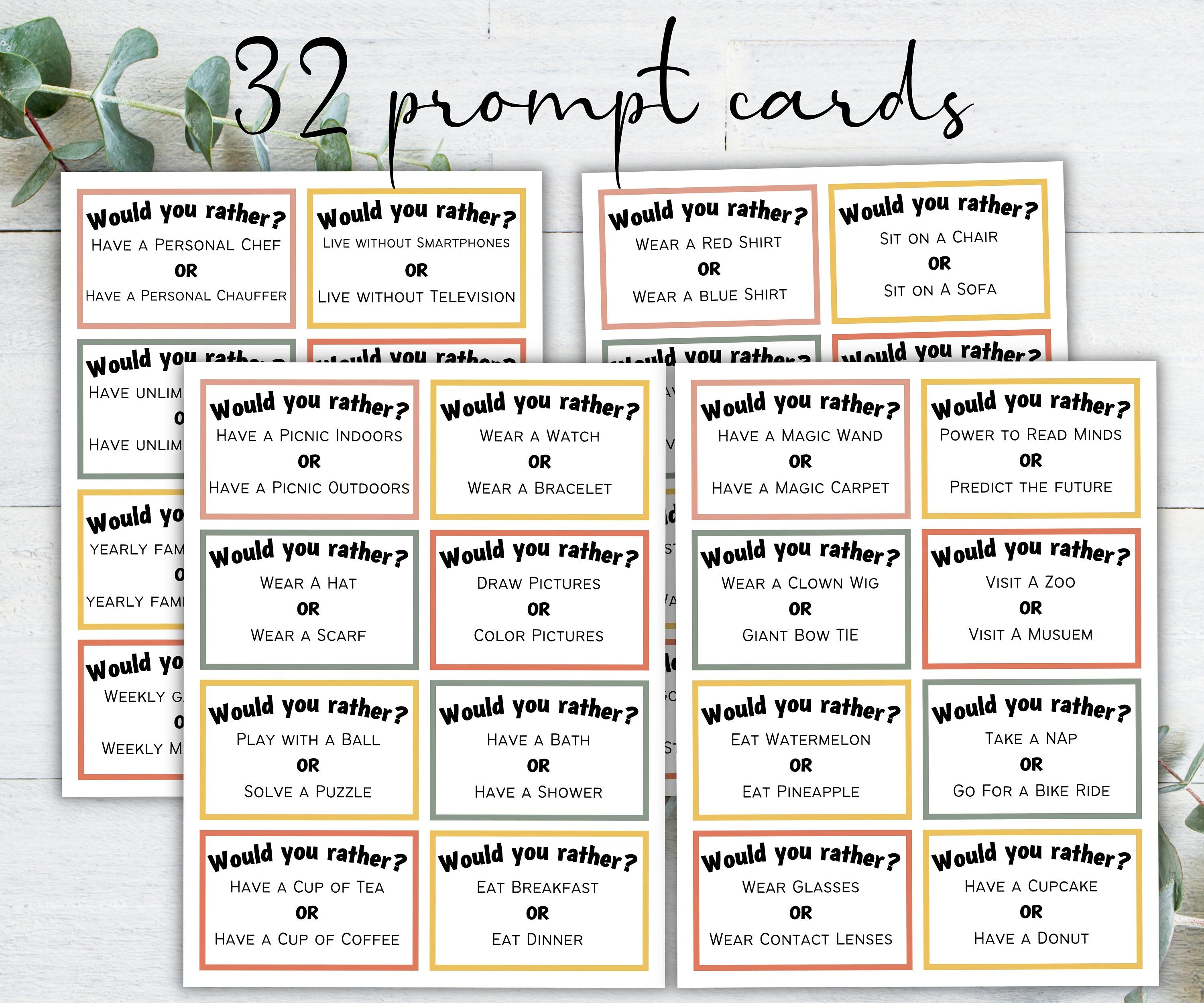Dementia Would you rather game, Dementia Activities,- -TheHustlingCatLady-Party Games