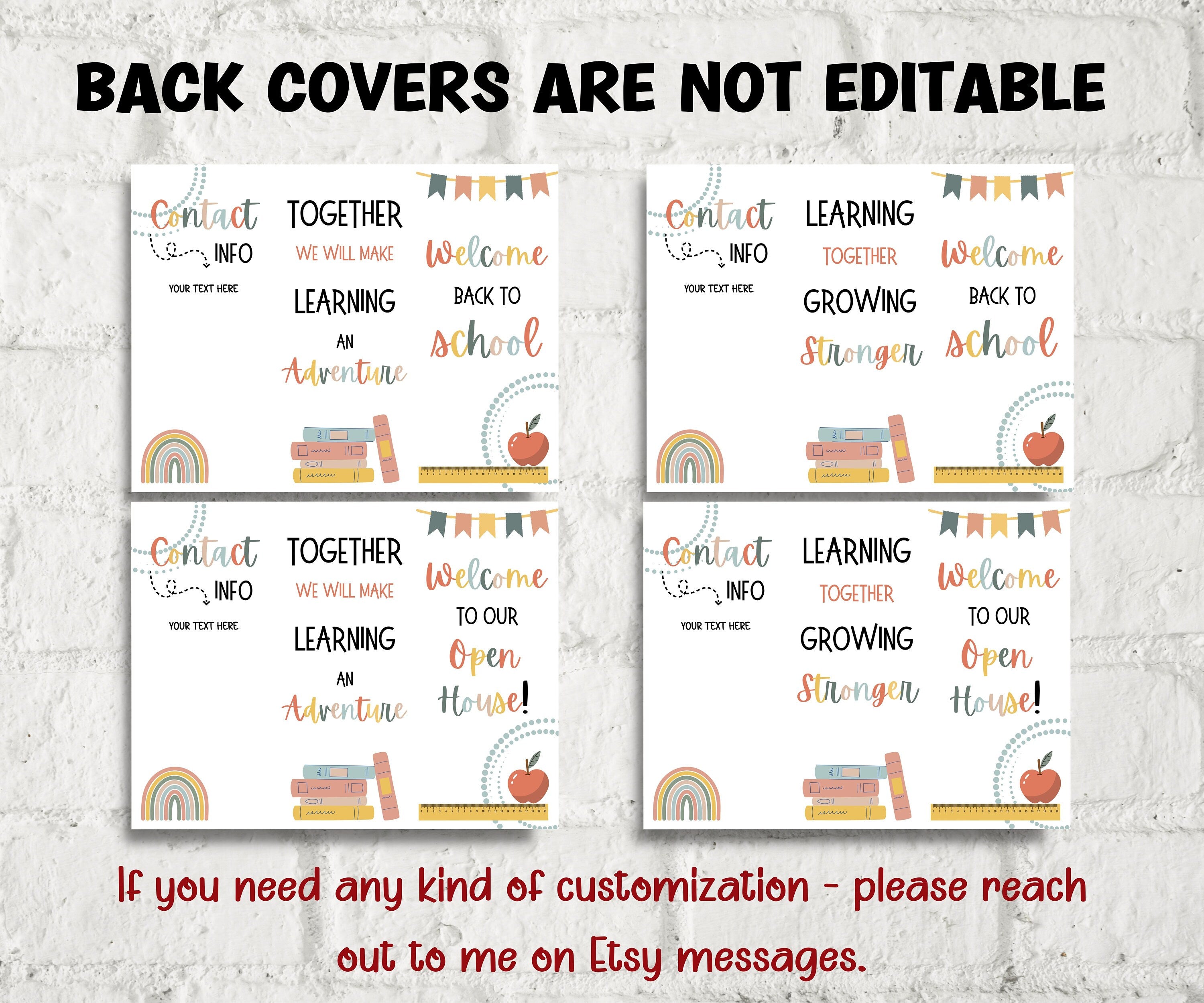 Meet The Teacher editable I I Meet the teacher trifold brochure I Editable Template I Teacher Bundle I Canva Template I Open house template