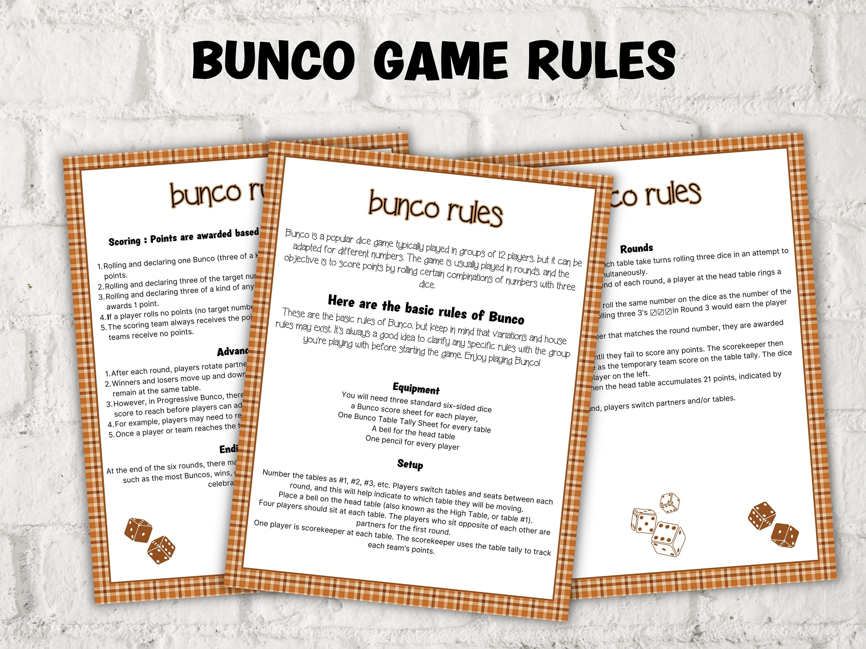 Fall Bunco Card I Thanksgiving Printable Bunco cards I Bunco Score Cards I Bunco Score sheet I Bunco Tally Sheet I I November Bunco I TH01-Thanksgiving -TheHustlingCatLady-Party Games