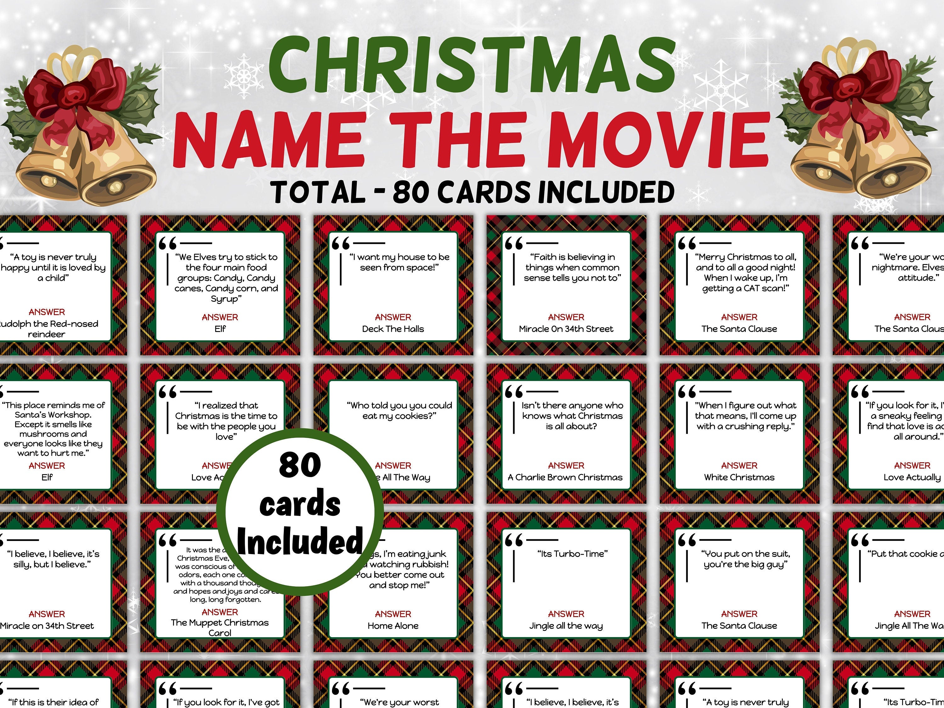 Name the Christmas Movie Trivia Game I I Adult Christmas I Office