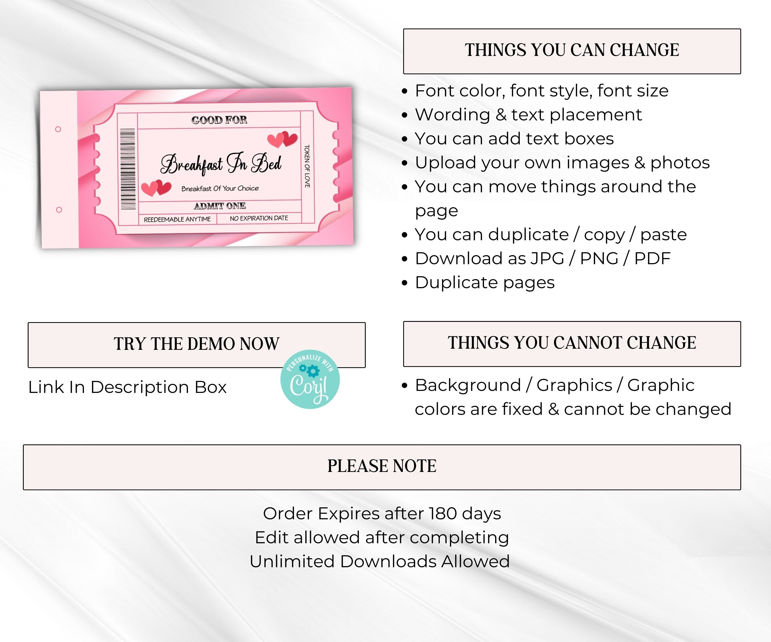 Valentine Coupon Book | Valentine'S Day Gift | Printable Coupon Book | Printable Valentines Coupons | Love Coupons | Gifts For Her I For Kid