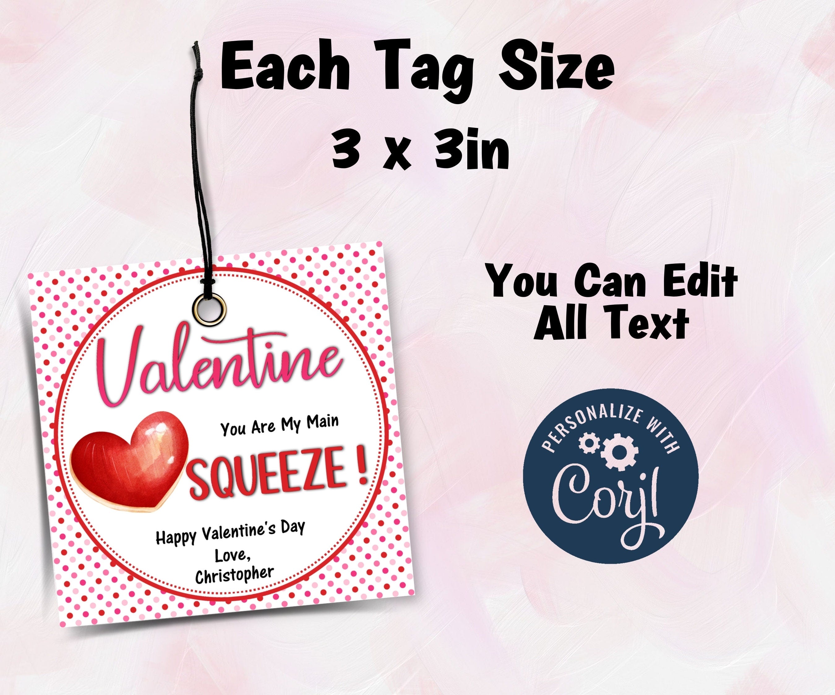 Personalized Classroom Valentine Favor Tags For School | Kids Valentine | Awesome Sauce Valentines Day Stickers | Awesomesauce Valentine
