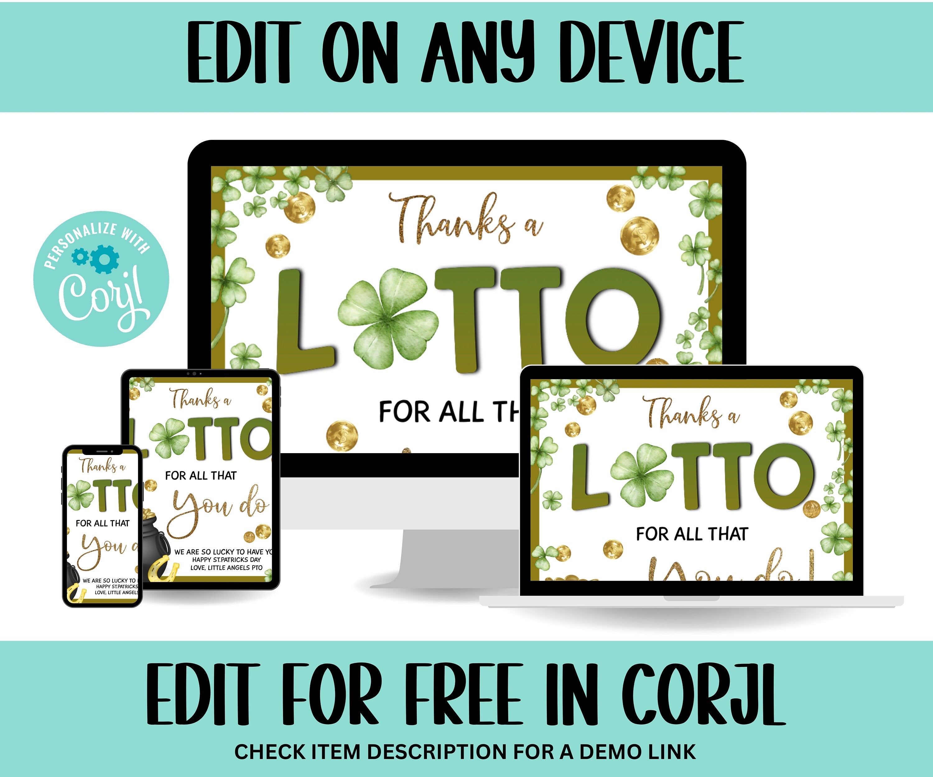 Boss St. Patrick' Pop By | Thanks A Lotto For All That You Do | St. Patrick'S Day Appreciation Gift Tag, Staff Appreciation I Employee team-St.Patricks Day -TheHustlingCatLady-Stickers, Labels & Tags