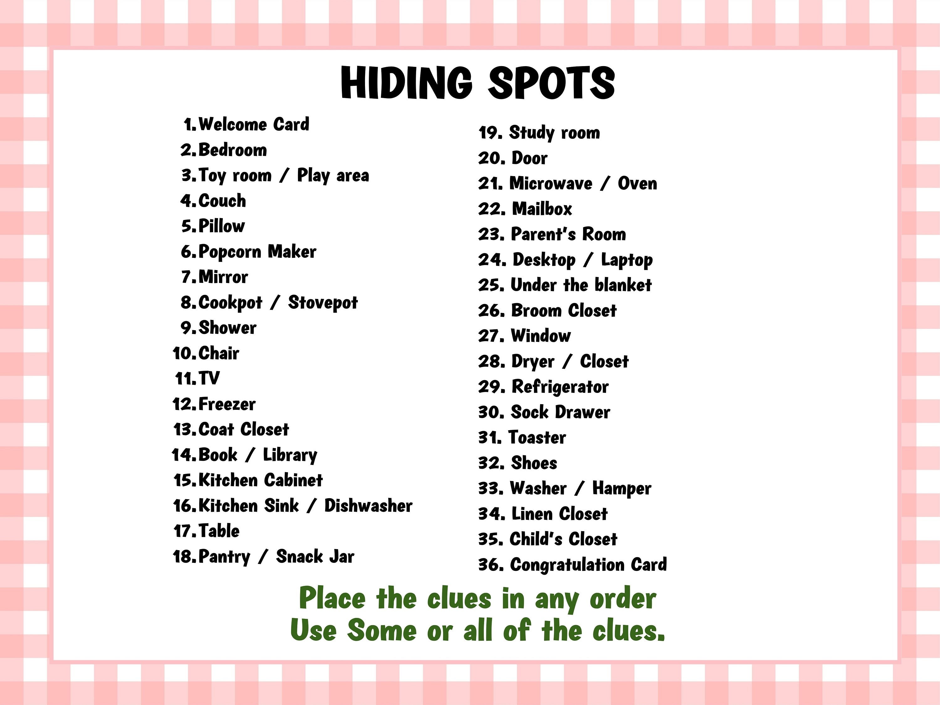 Easter Scavenger Hunt For Kids | Easter Game | Easter Party | Easter Treasure Hunt Clues | Teens Easter Treasure Hunt | Easter Bunny Letter