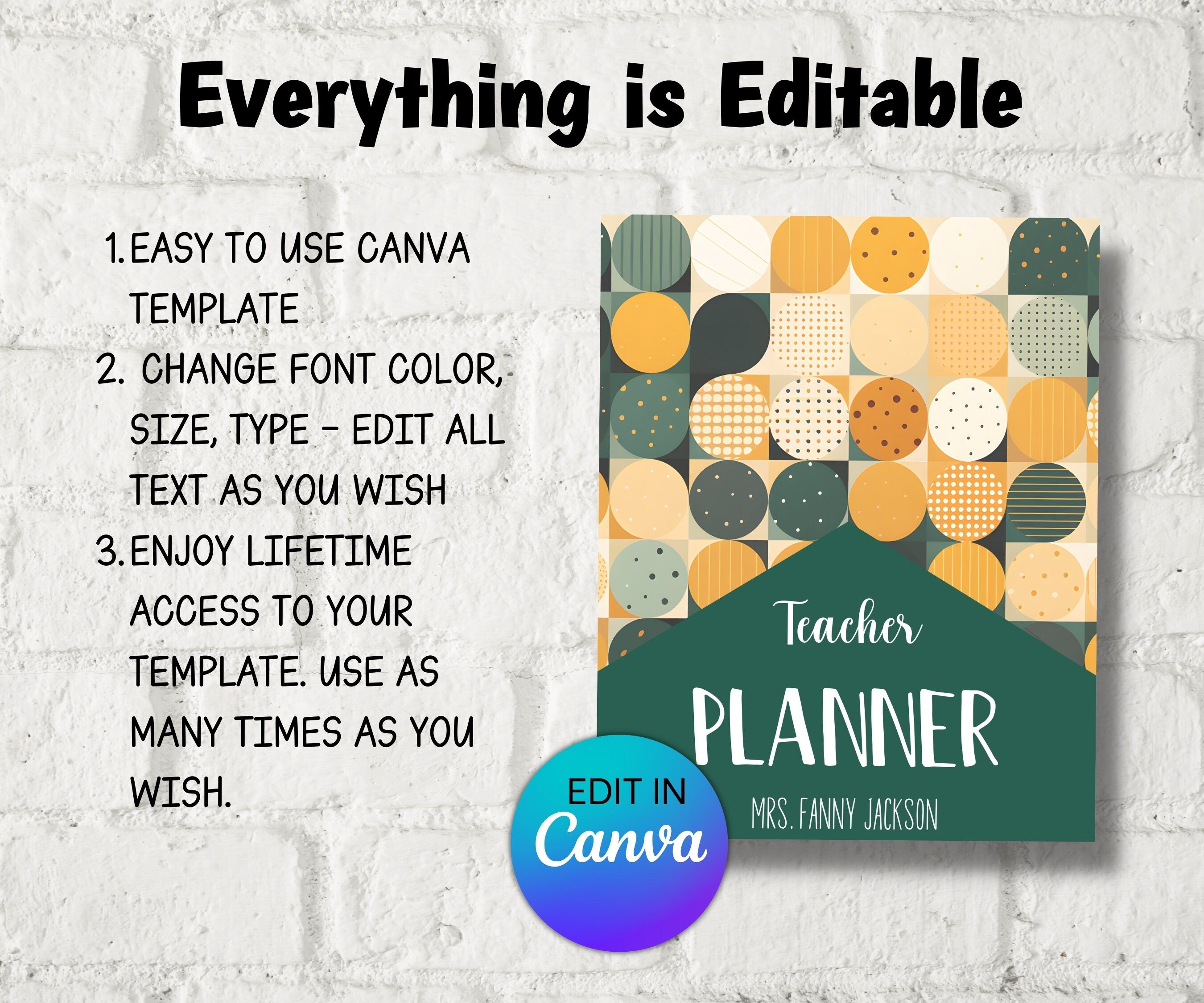 Retro Printable Binder Covers | Teacher Binder | Binder Insert I Binder spine I Back To School | Editable School Binder Template Cover