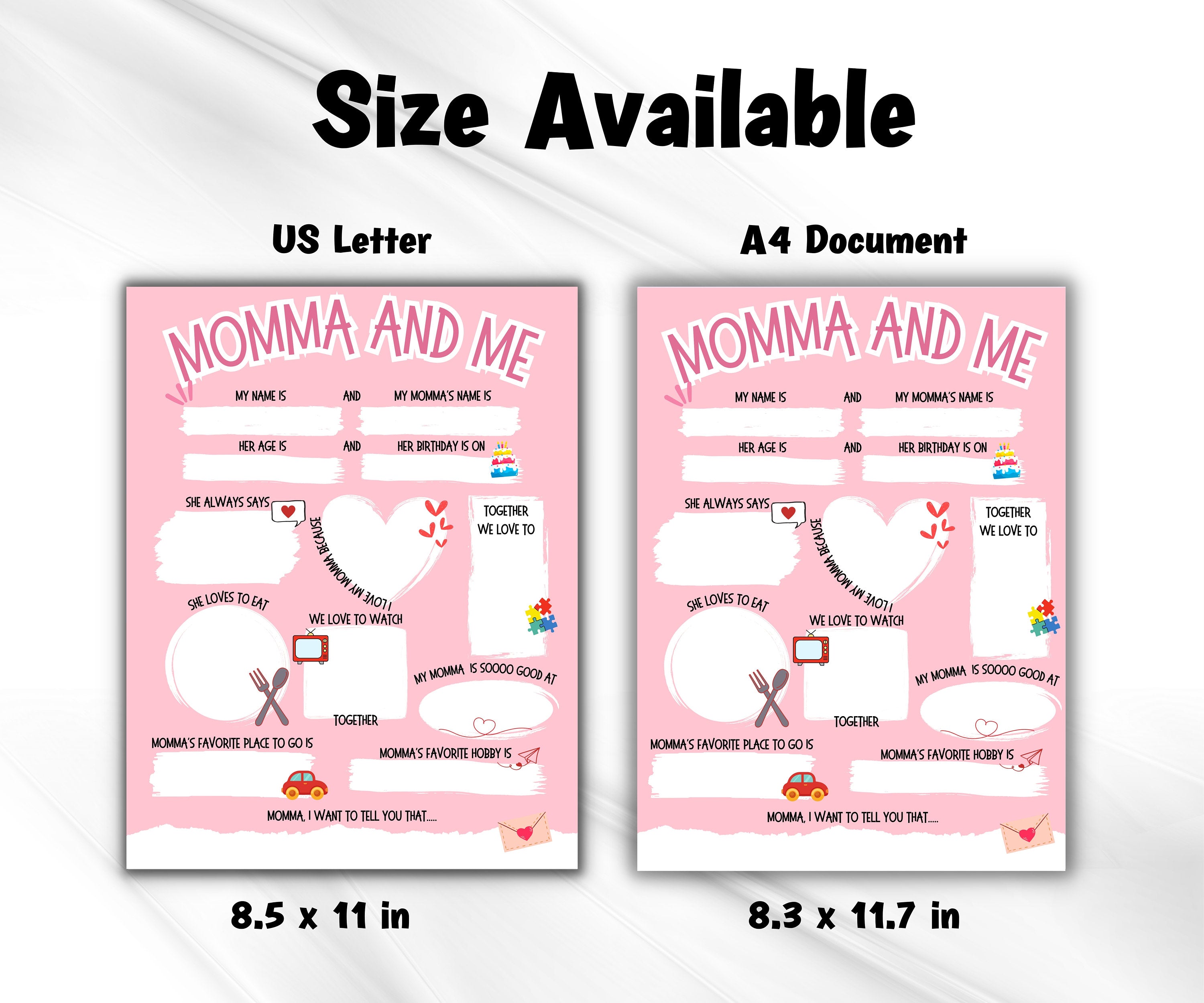 Mama Gift from kids I Mother Day Printable | All About my Mama I All About My Mimi Printable | All About Mimi | Personalized Gift for momI