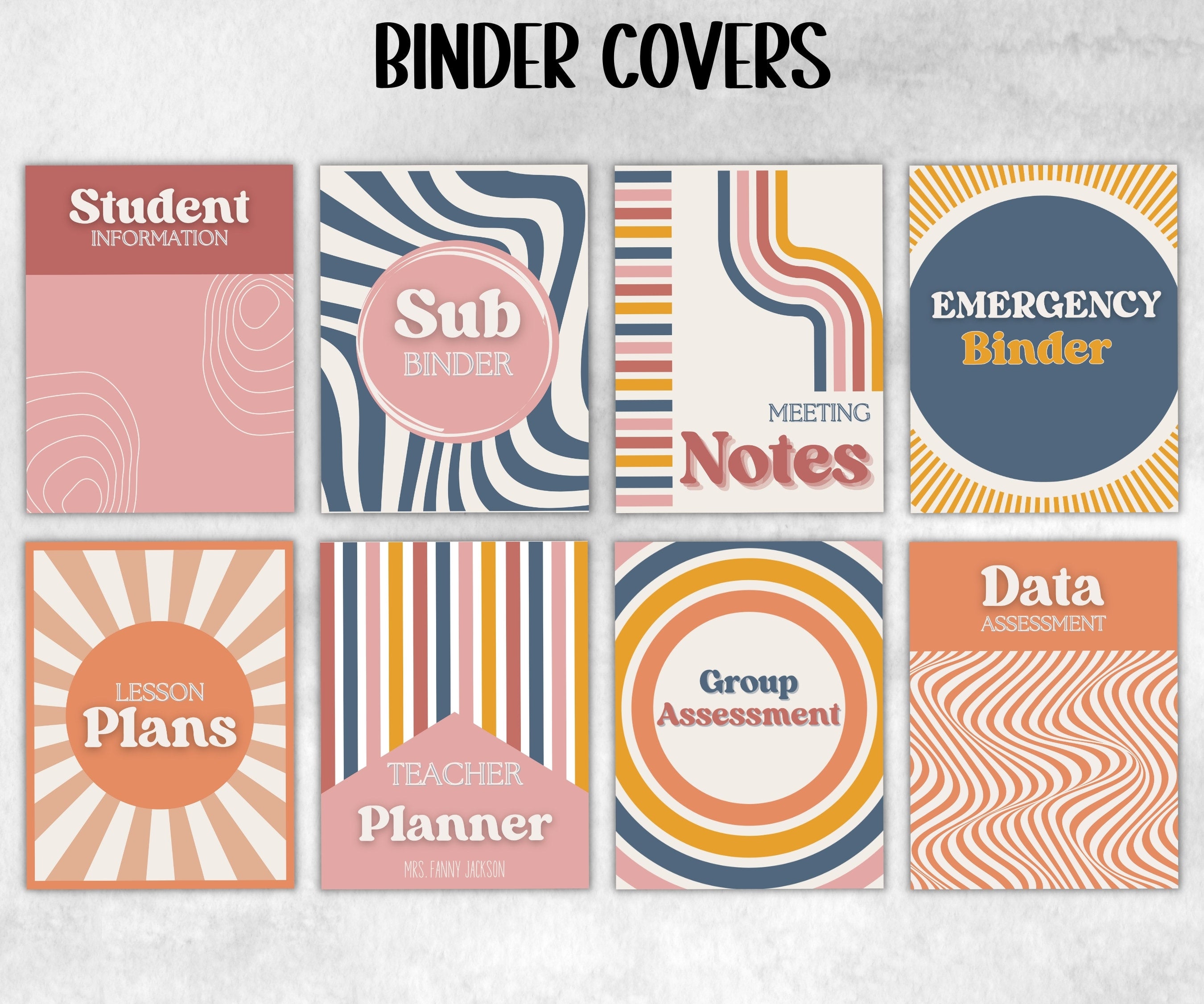 Editable Binder covers and spines, classroom Teacher binders and folder covers, teacher resources, organized classroom, elementary classroom