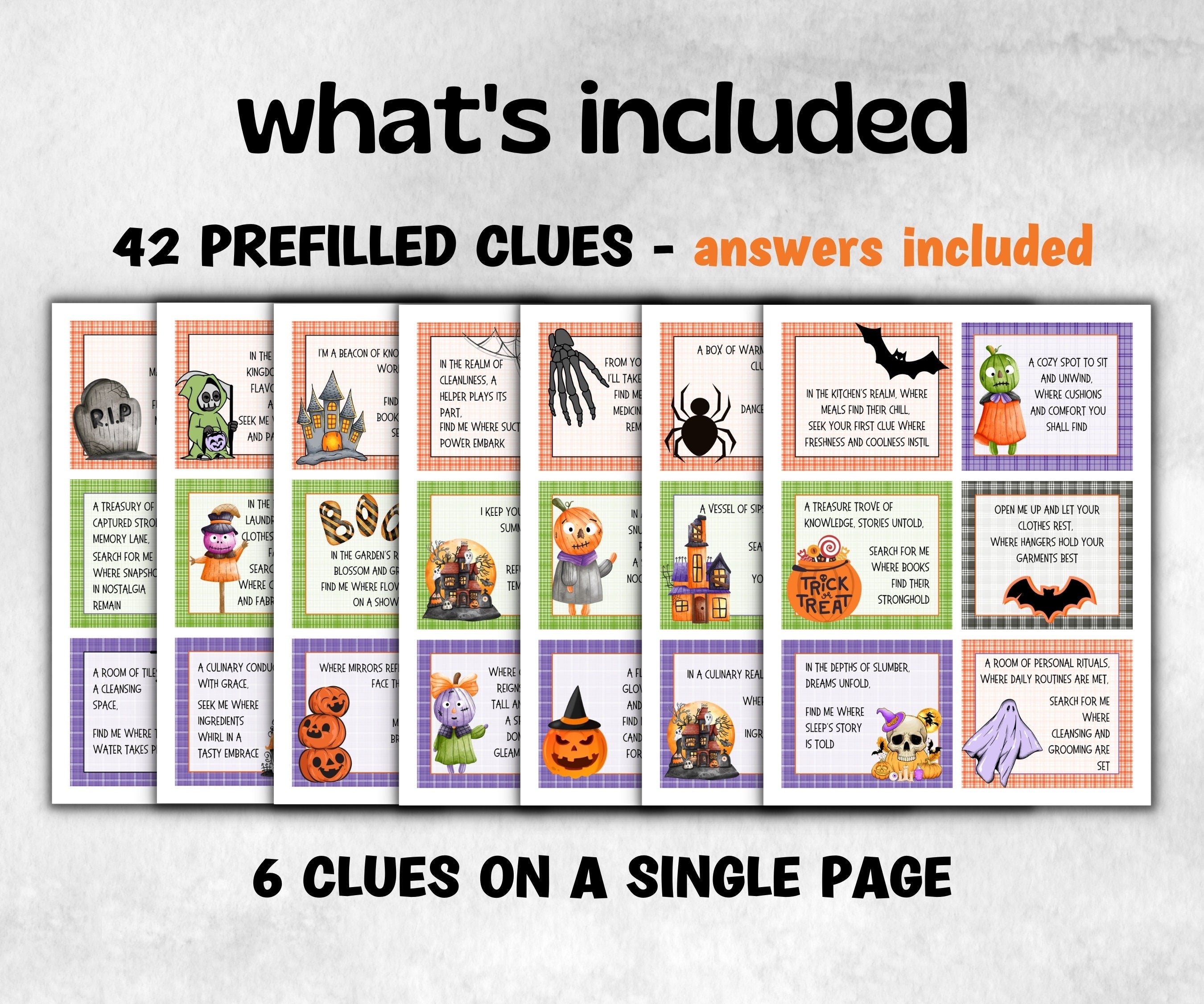Halloween Scavenger Hunt for Kids and Teens, Scavenger hunt for kids, Halloween Party game, Halloween activity, Indoor Scavenger hunt-Halloween Printables -TheHustlingCatLady-Party Games