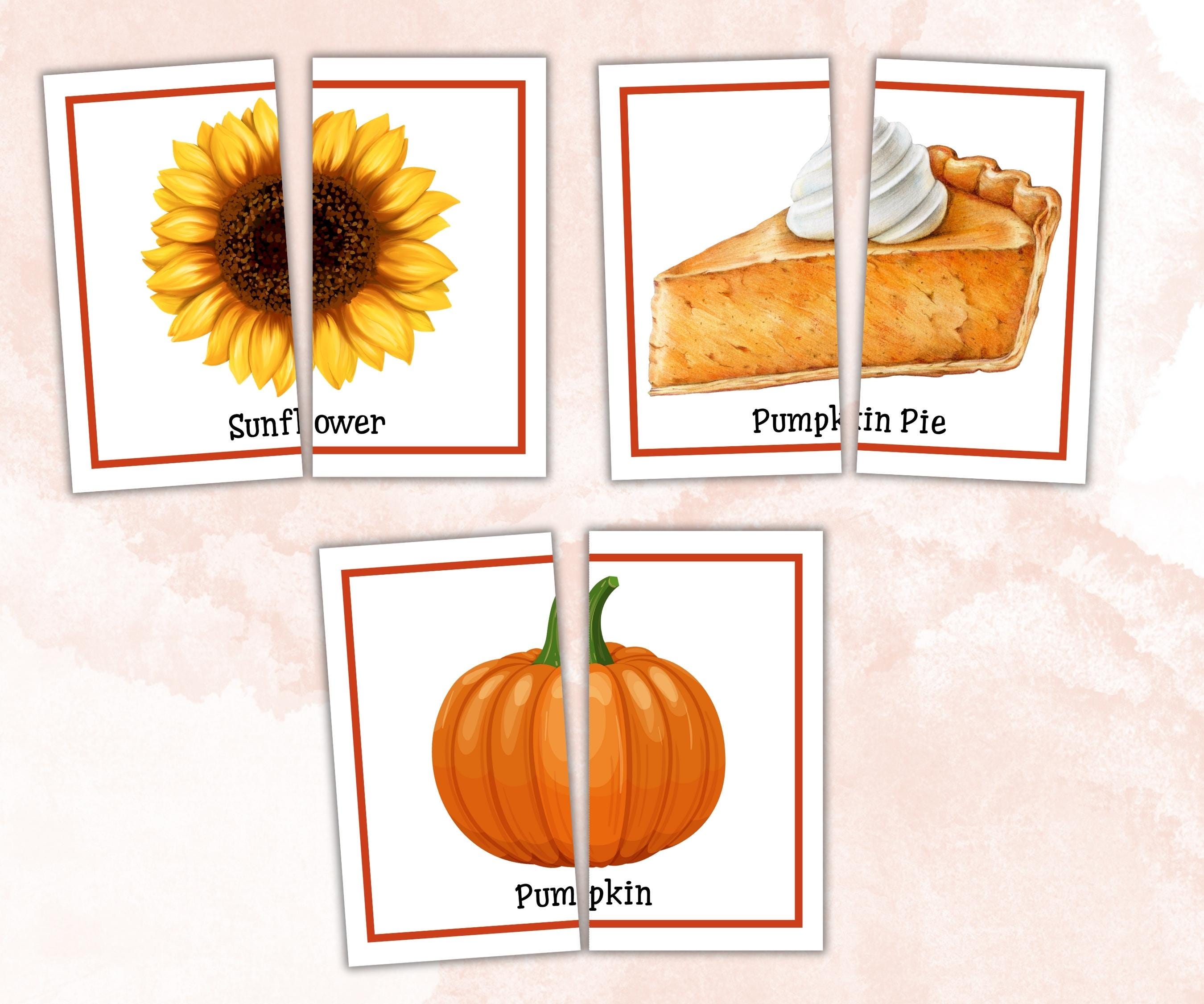 Thanksgiving Memory Card Game, 42 Pairs, Memory Pairs, Thanksgiving Kids activity, Fall Memory Game card, Friendsgiving game, Family Holiday-Thanksgiving -TheHustlingCatLady-Party Games