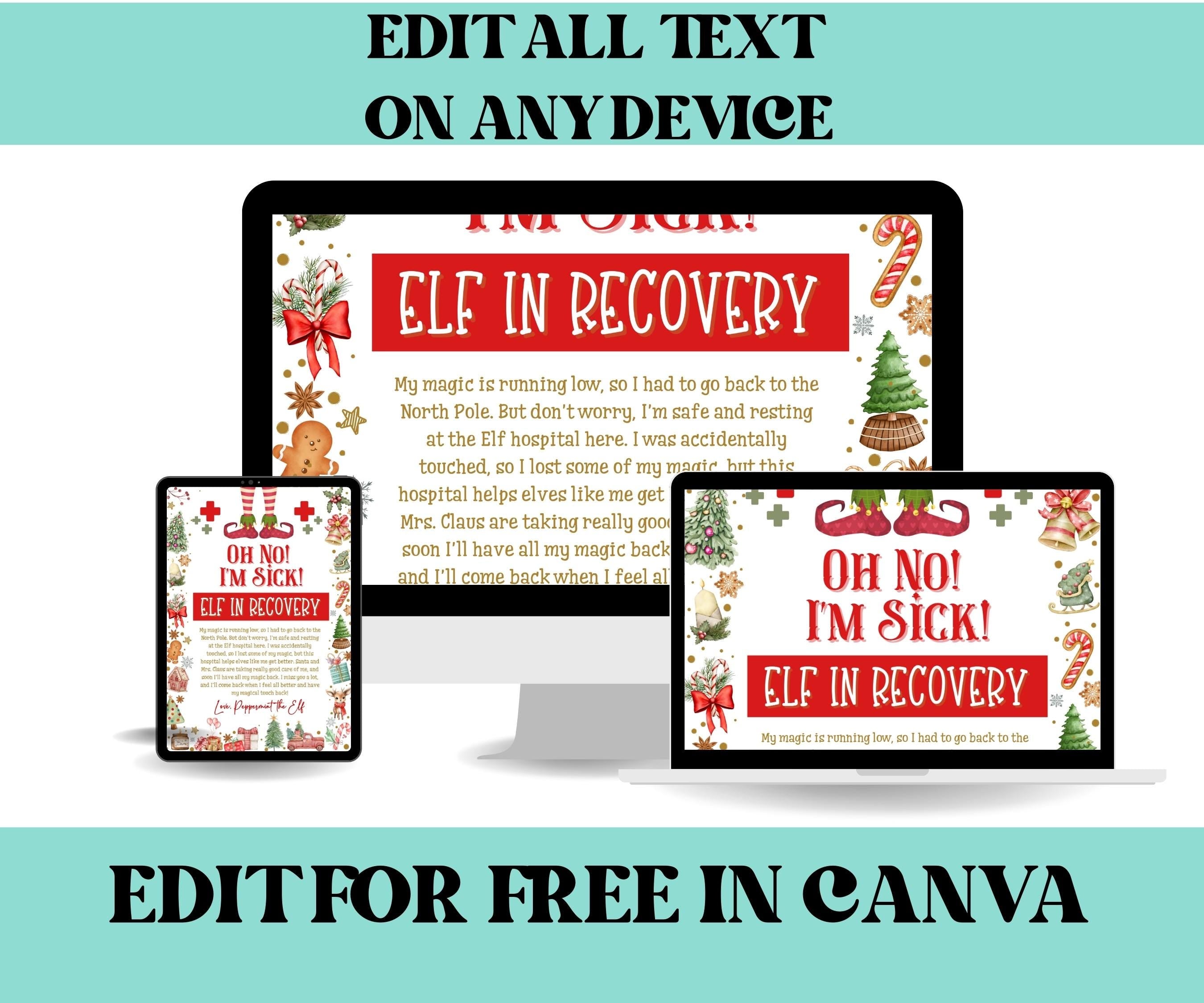 Christmas Elf Cam Bundle , Elf Rules, Elf Kit, Official Elf warning, Elf Notes, Elf Calendar, Elf Report Card, Elf Adoption Certificate-Christmas -TheHustlingCatLady-Templates