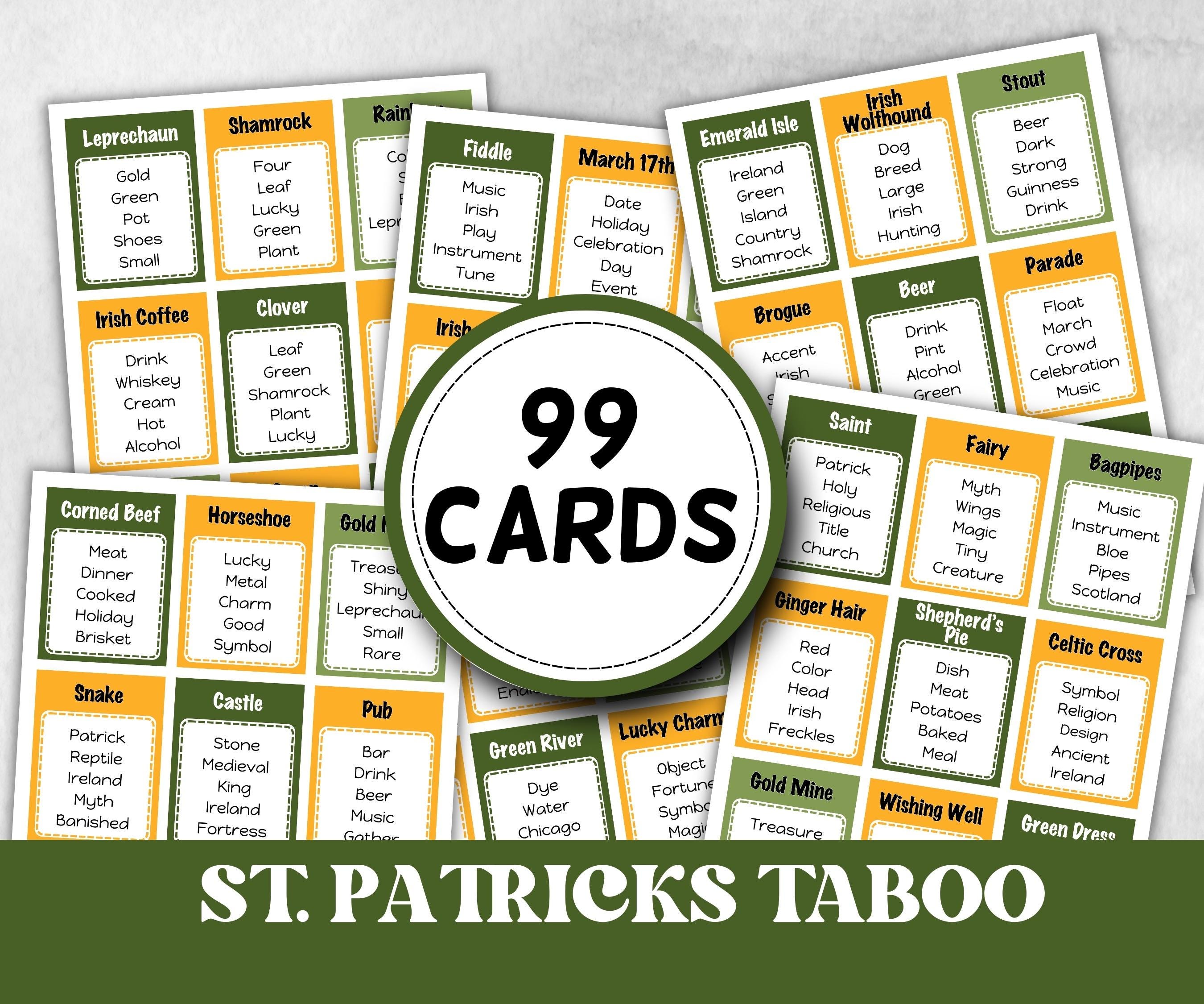 St. Patrick's Day Taboo Game-St.Patricks Day -TheHustlingCatLady-Party Games