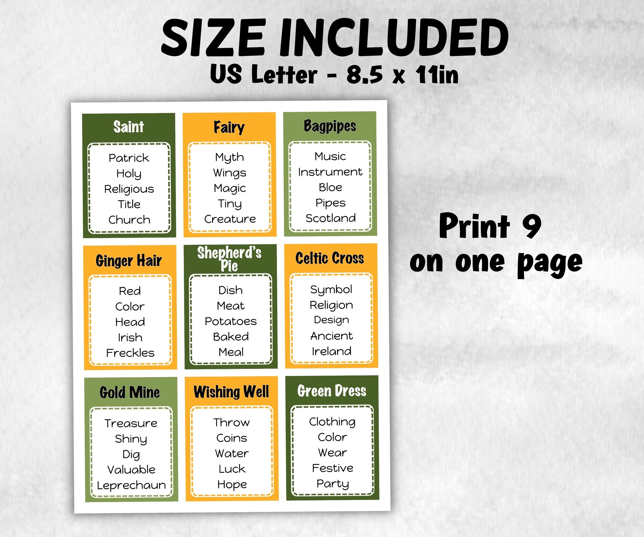 St. Patrick's Day Taboo Game-St.Patricks Day -TheHustlingCatLady-Party Games