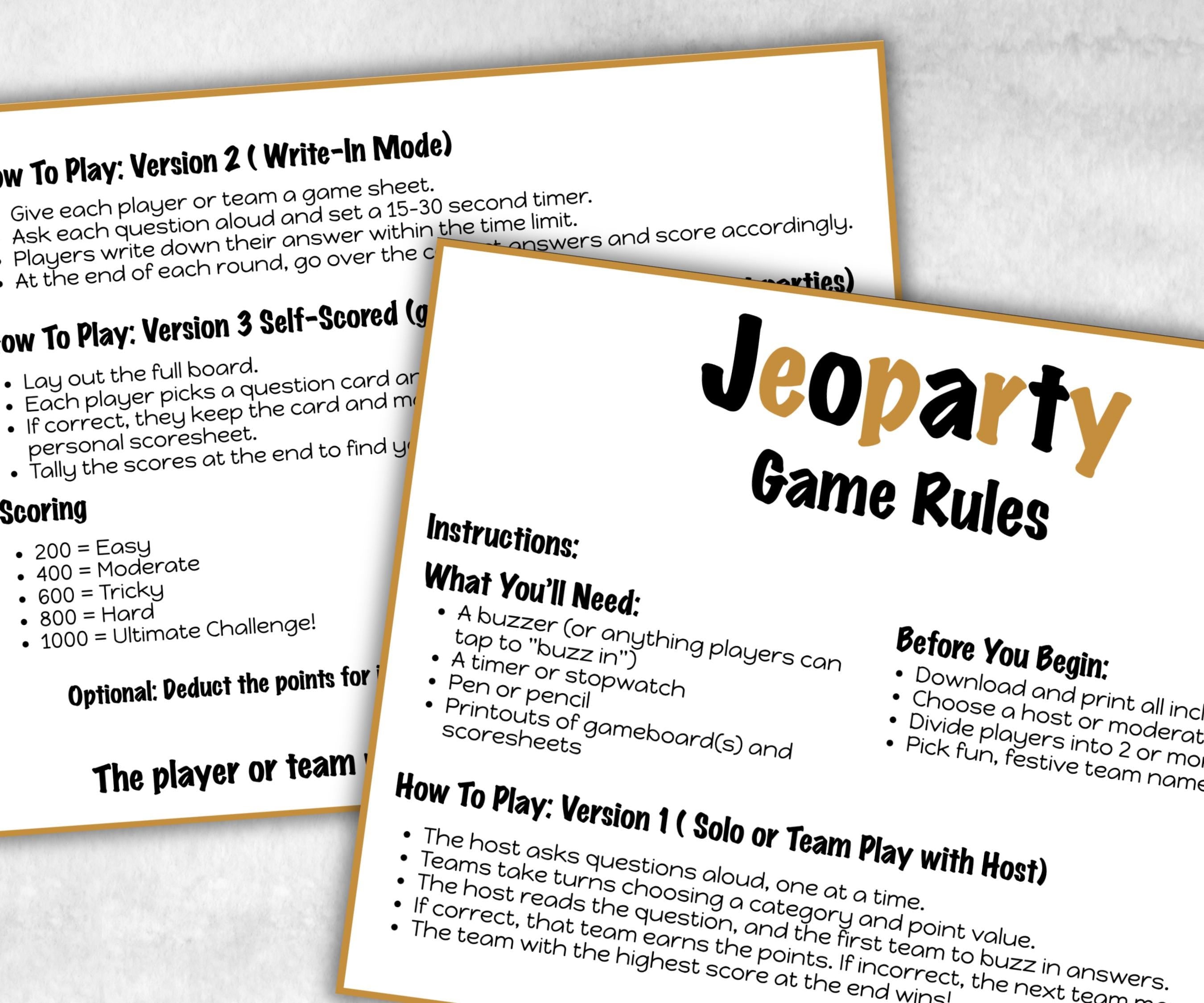 New Years Jeopardy, Trivia Party, Printable Adult & Teen Activity, New Years Quiz, Group Game Show, Winter Party activity, Zoom Family Feud-New Year's -TheHustlingCatLady-Party Games