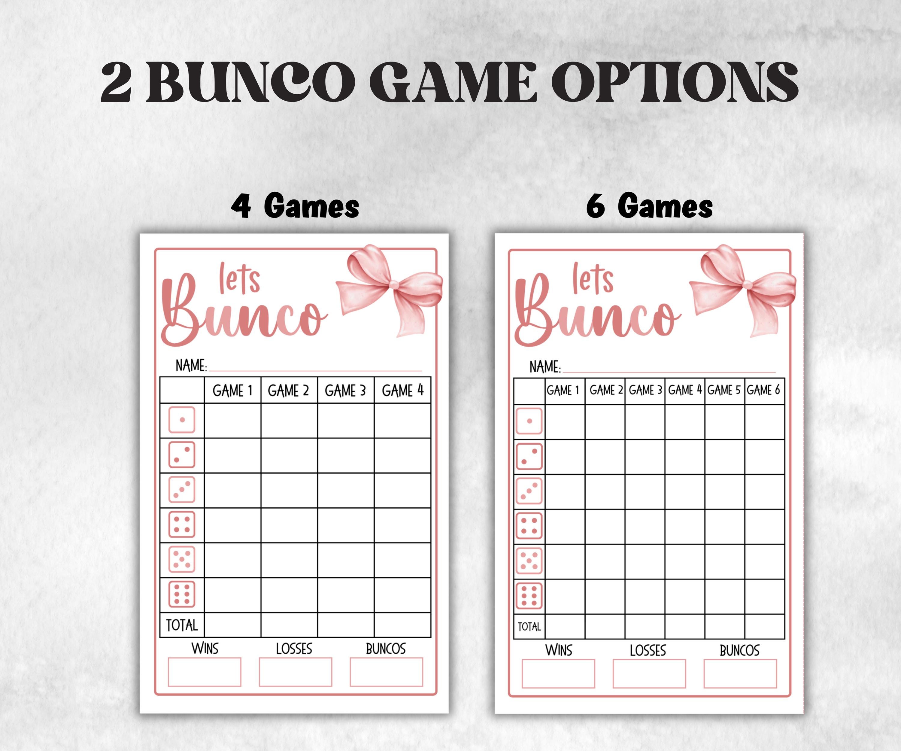 Happy Birthday Bunco, Birthday Party ideas, Printable Party Favors, Score Sheet, Ghost player, Tally Sheets, Birthday Gift, Family reunion- -TheHustlingCatLady-Party Games