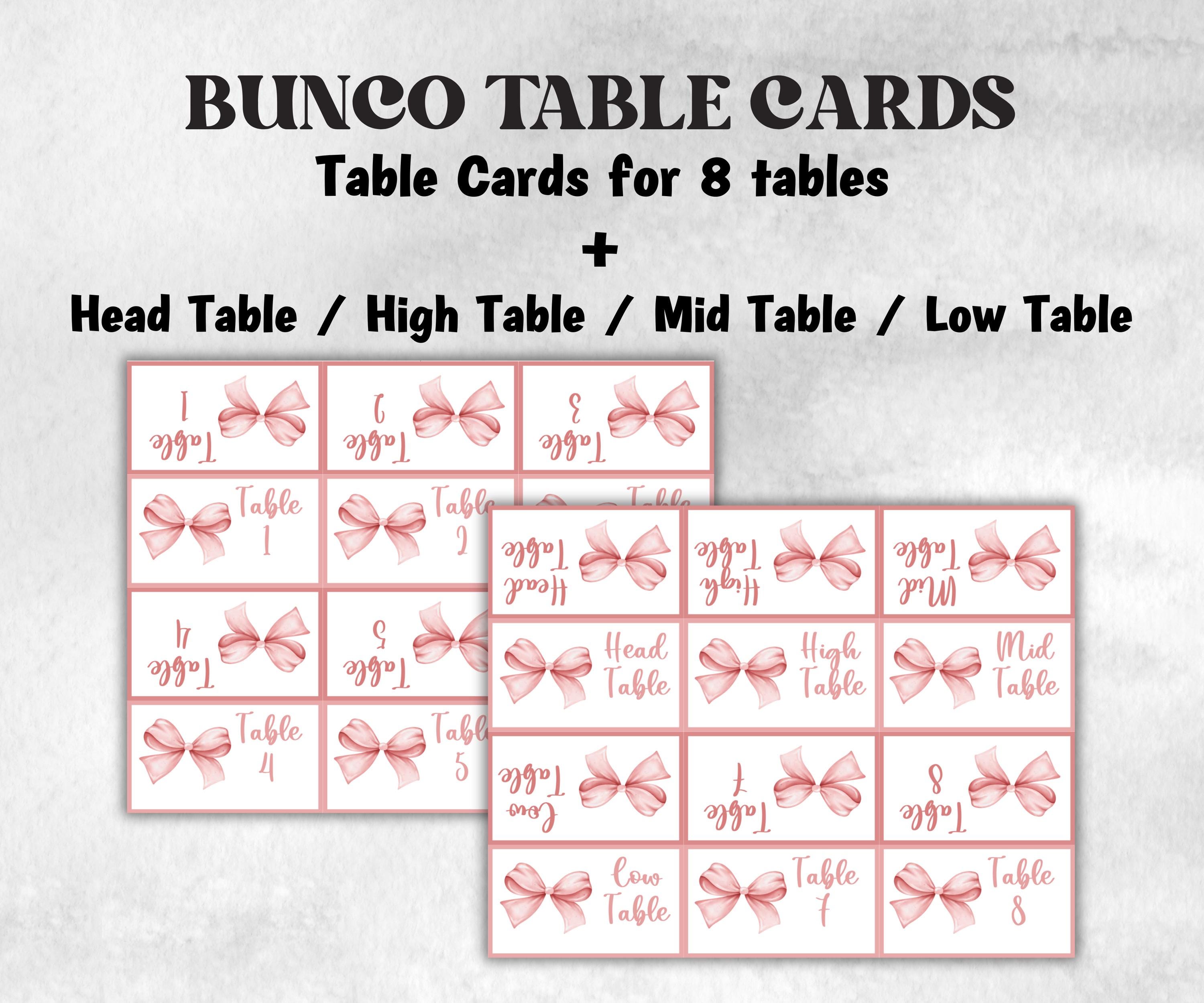 Happy Birthday Bunco, Birthday Party ideas, Printable Party Favors, Score Sheet, Ghost player, Tally Sheets, Birthday Gift, Family reunion- -TheHustlingCatLady-Party Games