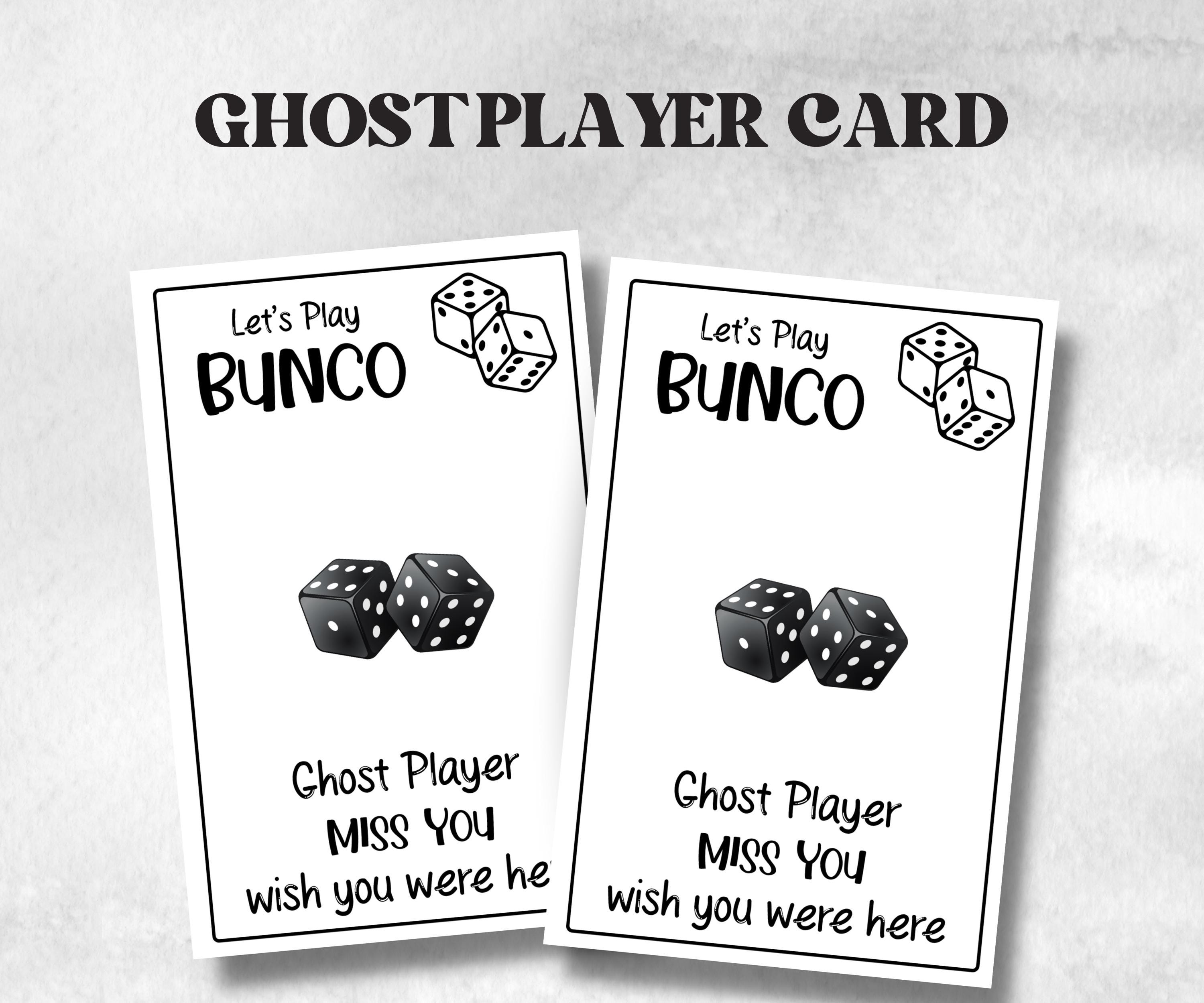 Black and White Bunco, Birthday Party ideas, Printable Party Favors, Score Sheet, Ghost player, Tally Sheets, Birthday Gift, Family reunion- -TheHustlingCatLady-Party Games