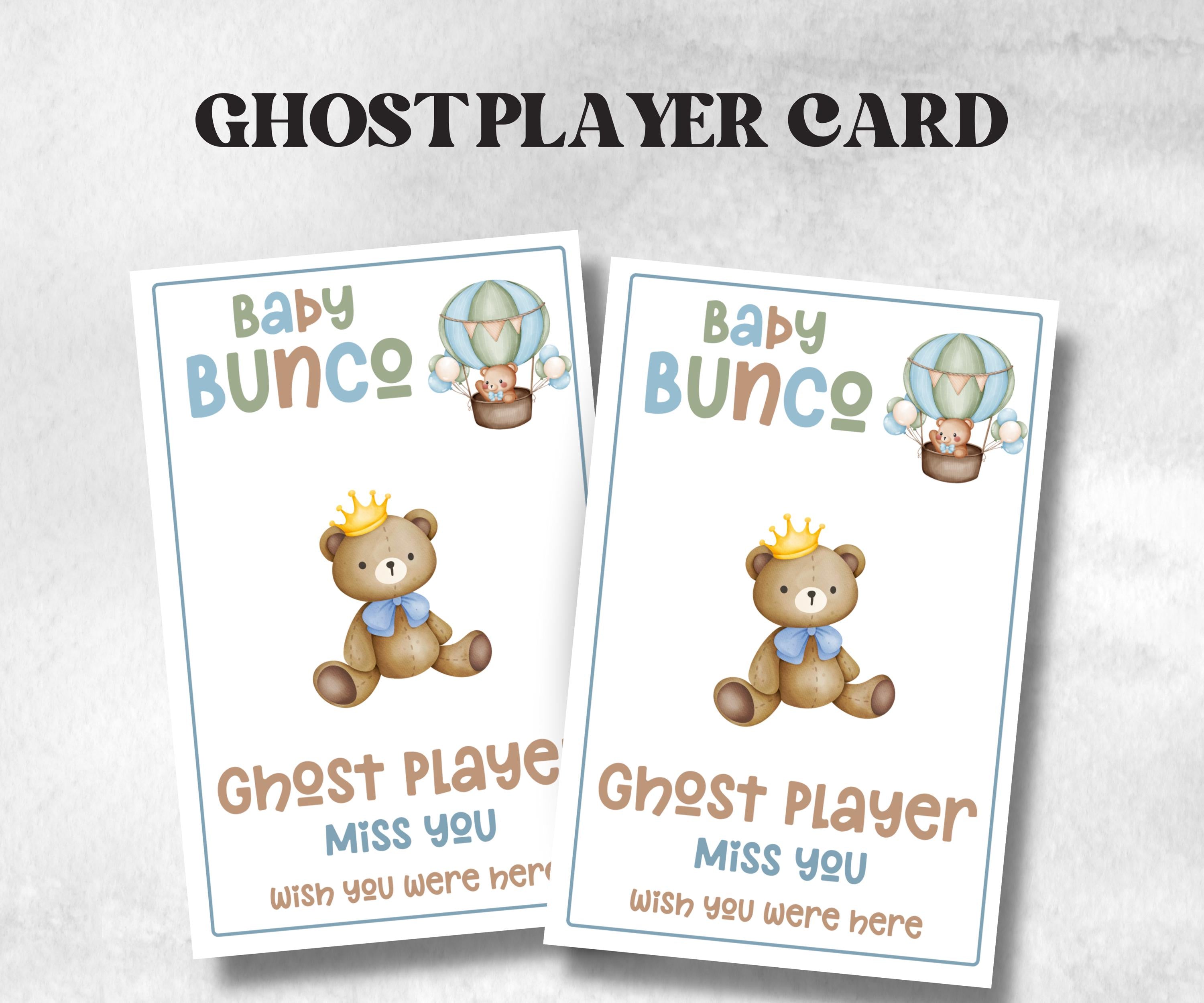 Baby shower Bunco, Baby shower Party ideas, Printable Party Favors, Score Sheet, Ghost player, Tally Sheets, Shower Gift, Family reunion- -TheHustlingCatLady-Party Games