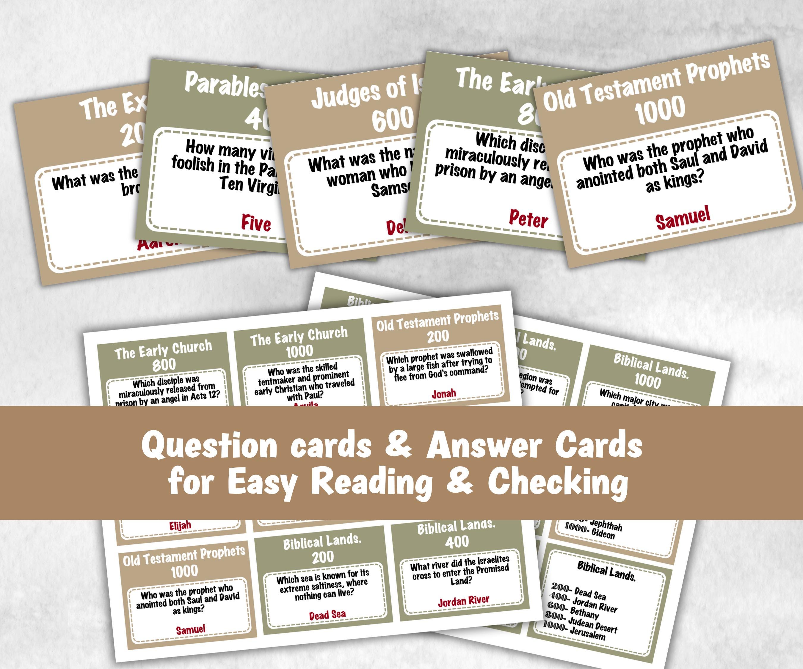 Christian Bible Study game, Bible Jeoparty Sunday School, Youth Group, Womens Ministry, Printable kids adults game, Group Bible Retreat game-Christmas -TheHustlingCatLady-Party Games