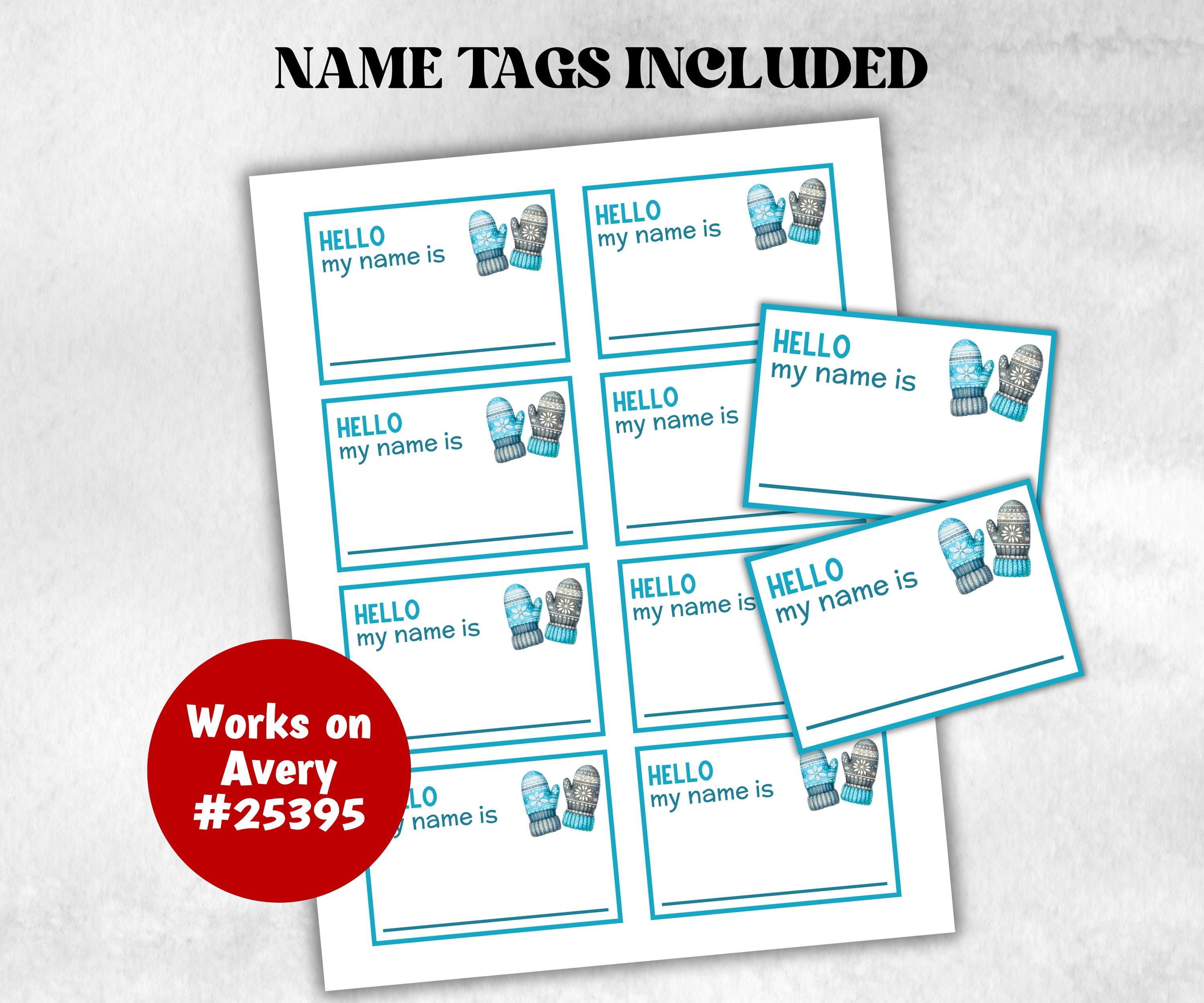 What is your Winter name game, office party, daycare Name board sign, party decoration, Name tag, birthday nickname, Winter fun Indoor games-Holidays -TheHustlingCatLady-Party Games