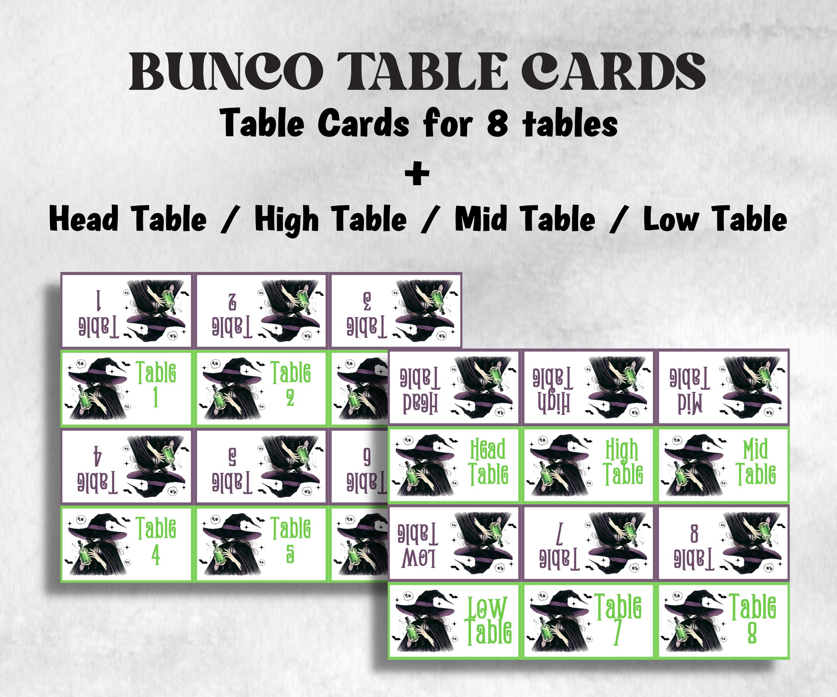 Printable Witches Bunco Score Sheet, Halloween Bunco Invitation, Bunco Game, Tally Sheet, bunco score cards, Witchy bunco night, Bunco Night-Halloween Printables -TheHustlingCatLady-Party Games