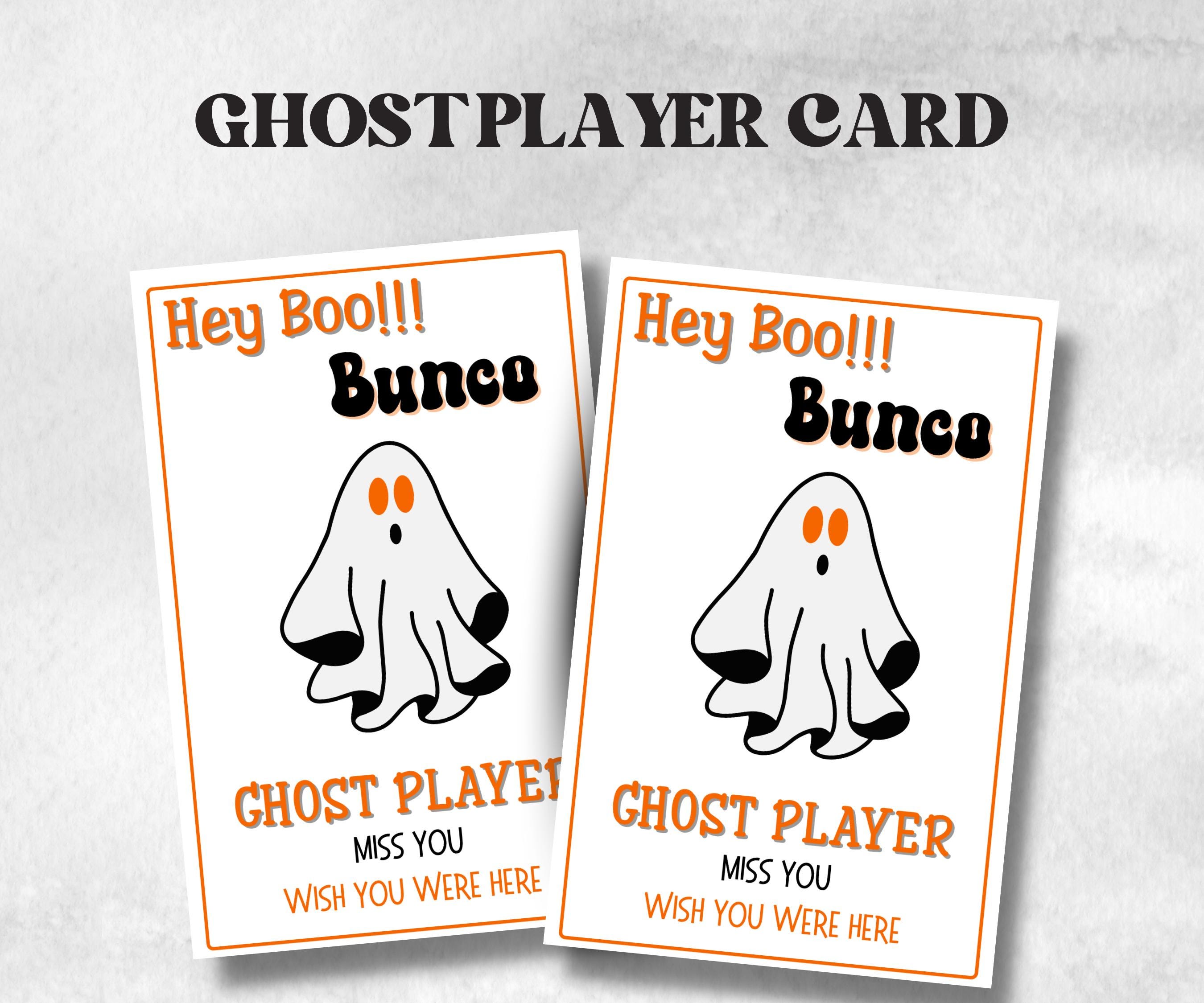Printable Hey Boo Bunco Score Sheet, Halloween Bunco Invitation, Bunco Game, Tally Sheet, bunco score card, Ghostly bunco night, Bunco Night-Halloween Printables -TheHustlingCatLady-Party Games