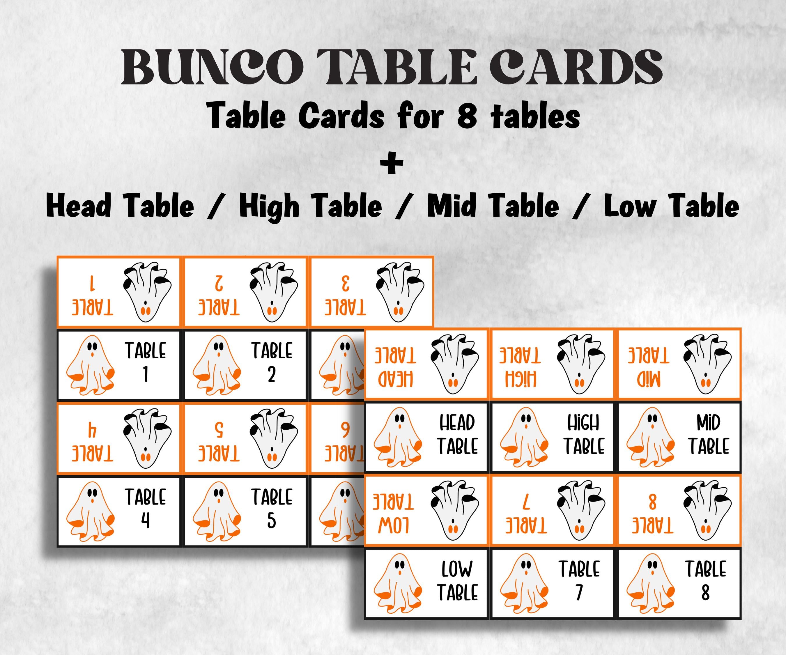Printable Hey Boo Bunco Score Sheet, Halloween Bunco Invitation, Bunco Game, Tally Sheet, bunco score card, Ghostly bunco night, Bunco Night-Halloween Printables -TheHustlingCatLady-Party Games