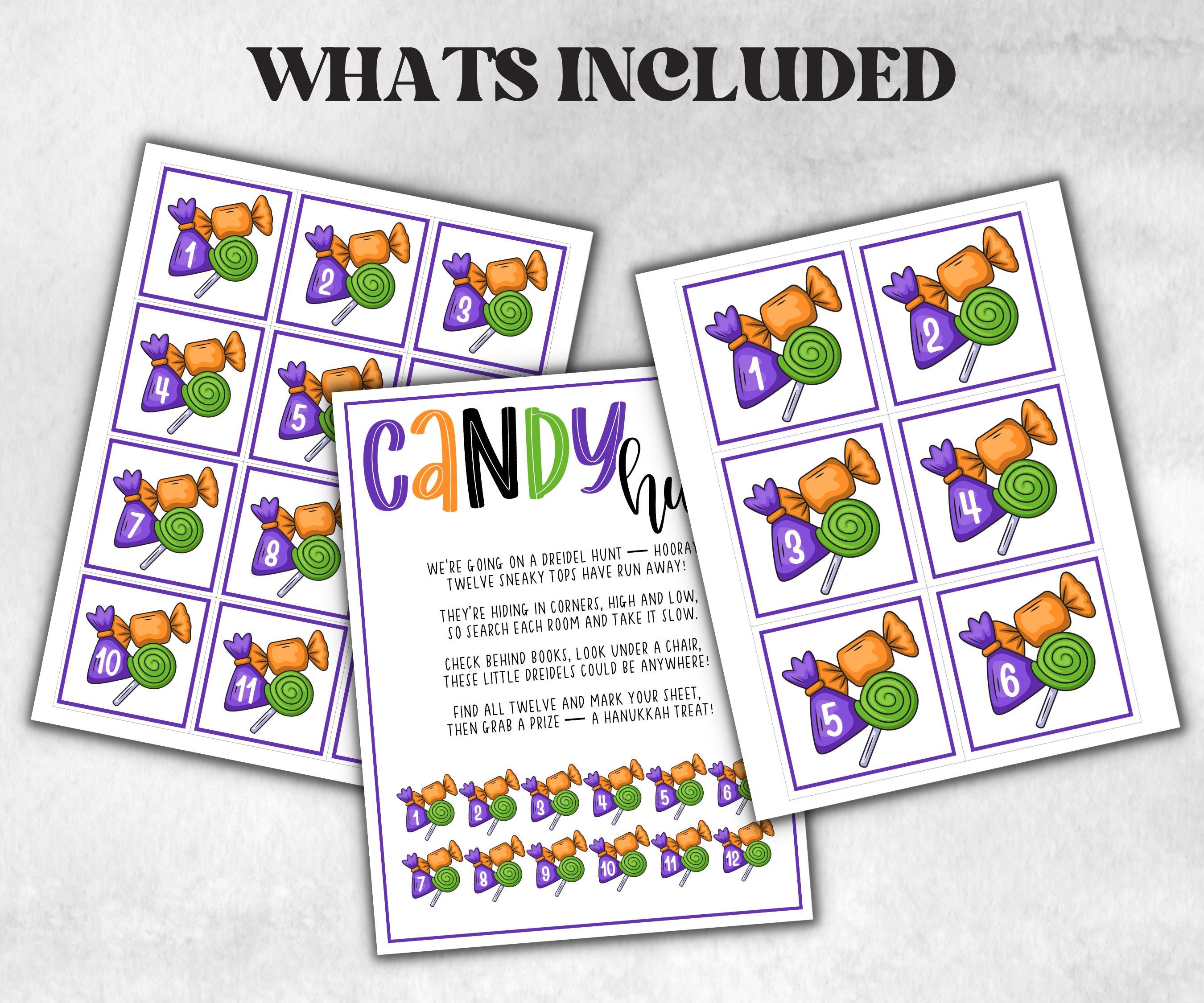 Halloween Candy Scavenger Hunt, Kids Halloween Candy theme party, Candy Birthday Party game, Spooky Party Game, Kids halloween candy games-Halloween Printables -TheHustlingCatLady-Party Games