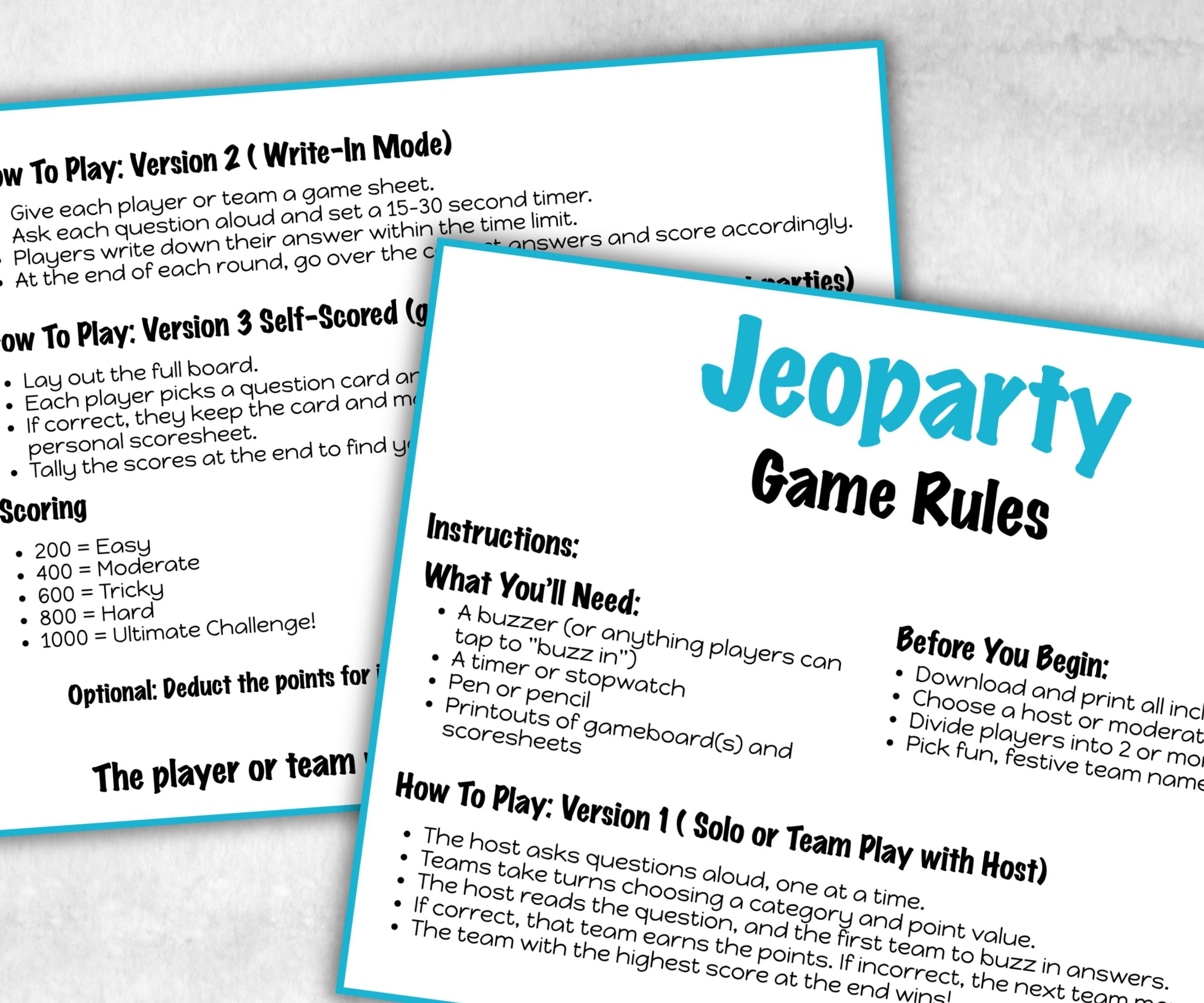 Winter Holiday Jeoparty Trivia Game, Fun Family Activity, Holiday Quiz, Holiday Party Challenge, Holiday, Festive Quiz, Group word Game-Christmas -TheHustlingCatLady-Party Games