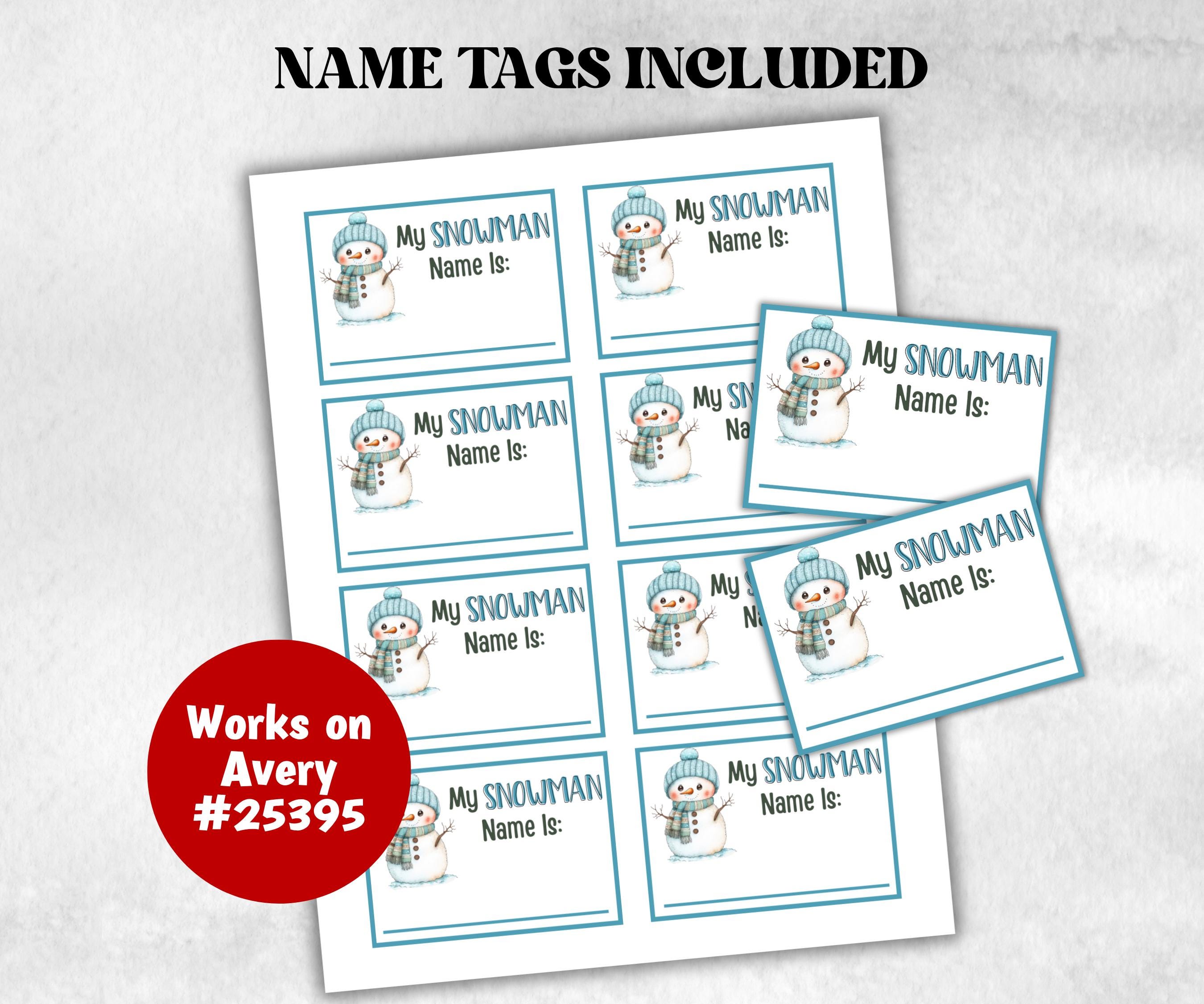 Whats Your Snowman Name Game, Office Party Game, Snowman Name Tags, Icebreaker Game, Whats Your Snowman Name game, Name the Snowman Game-Christmas -TheHustlingCatLady-Party Games