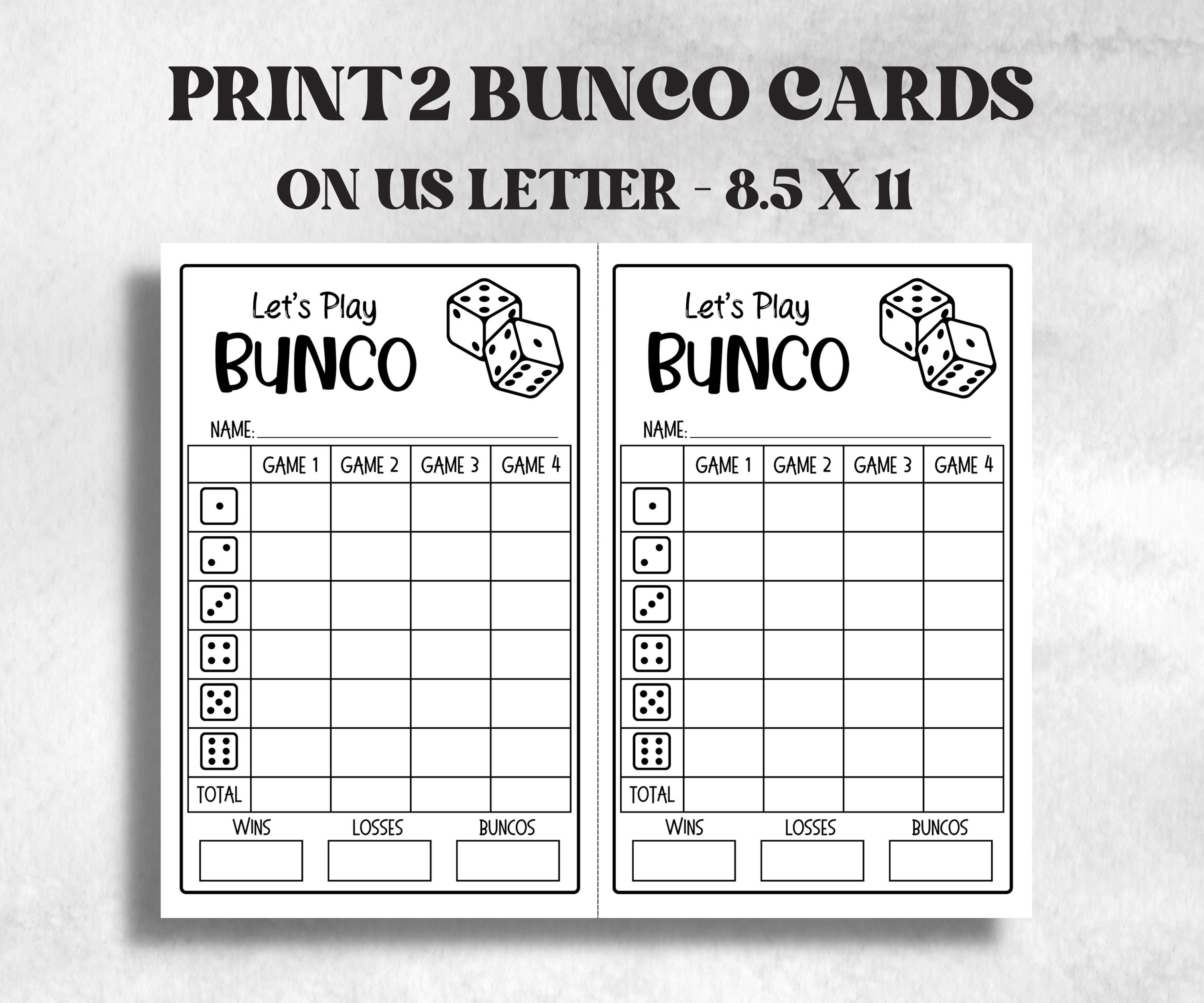 Black and White Bunco, Birthday Party ideas, Printable Party Favors, Score Sheet, Ghost player, Tally Sheets, Birthday Gift, Family reunion- -TheHustlingCatLady-Party Games