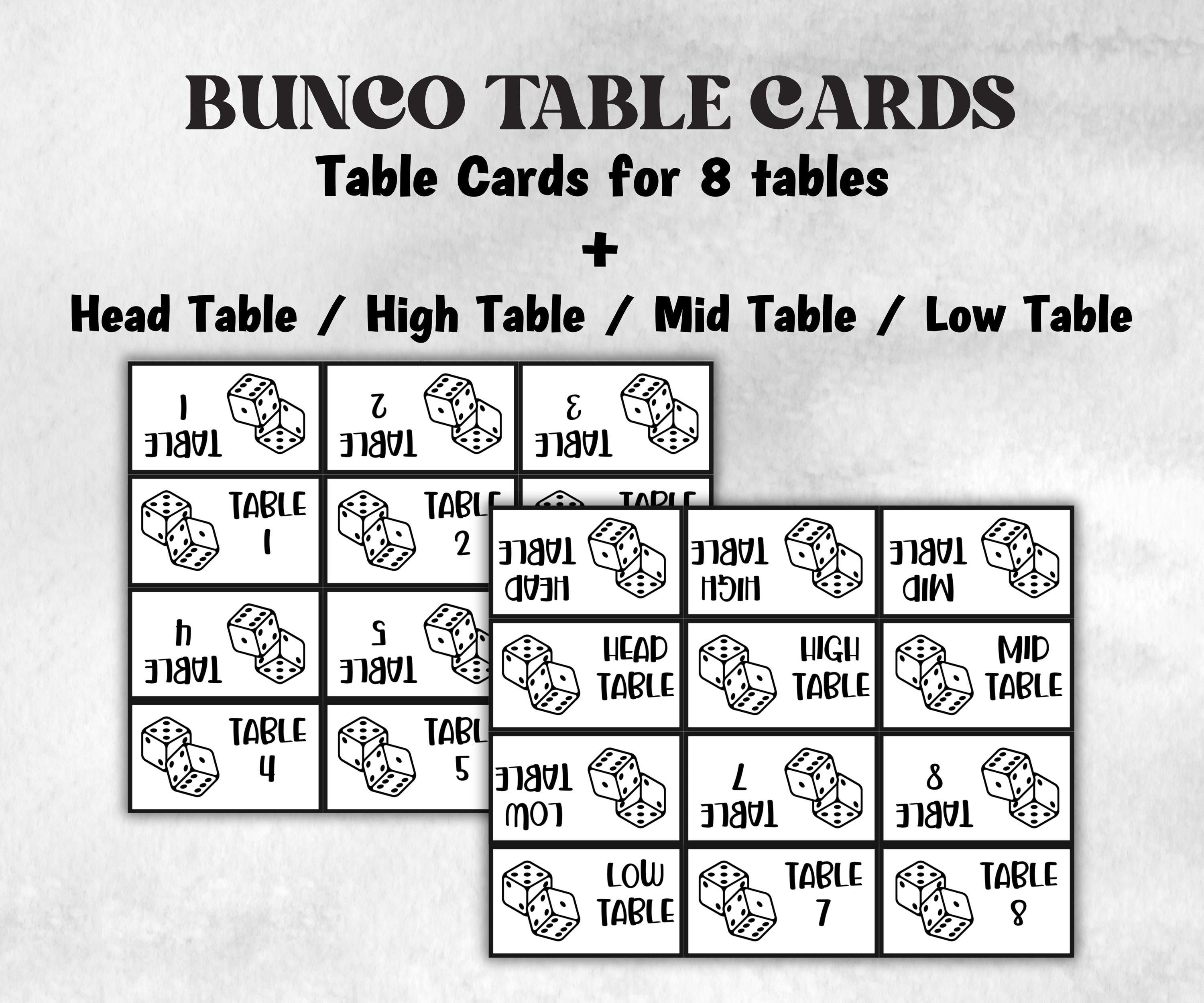 Black and White Bunco, Birthday Party ideas, Printable Party Favors, Score Sheet, Ghost player, Tally Sheets, Birthday Gift, Family reunion- -TheHustlingCatLady-Party Games