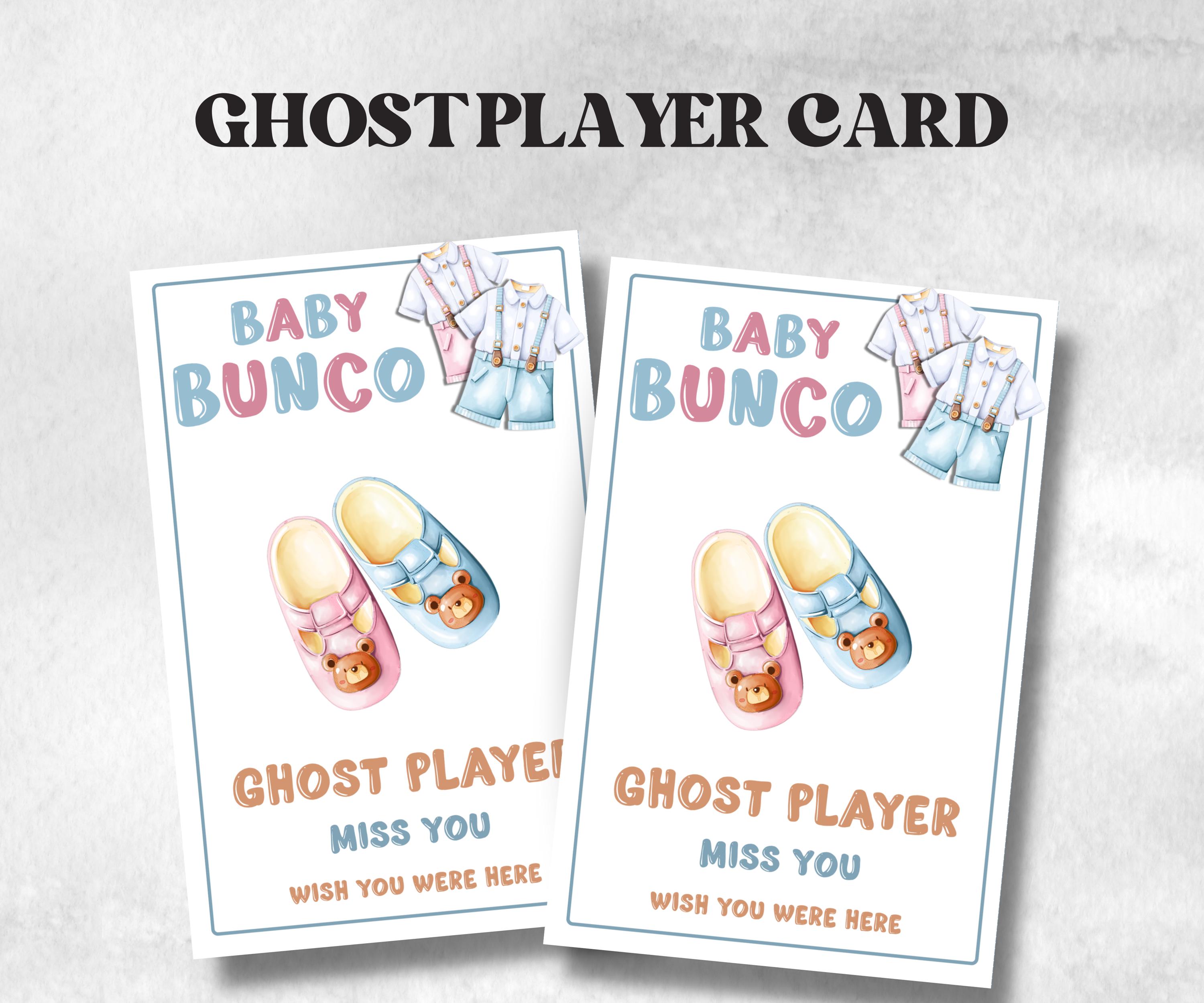 Pink and Blue Baby shower Bunco, Baby shower Party ideas, Printable Party Favors, Score Sheet, Ghost player, Tally Sheets, baby Shower Gift- -TheHustlingCatLady-Party Games