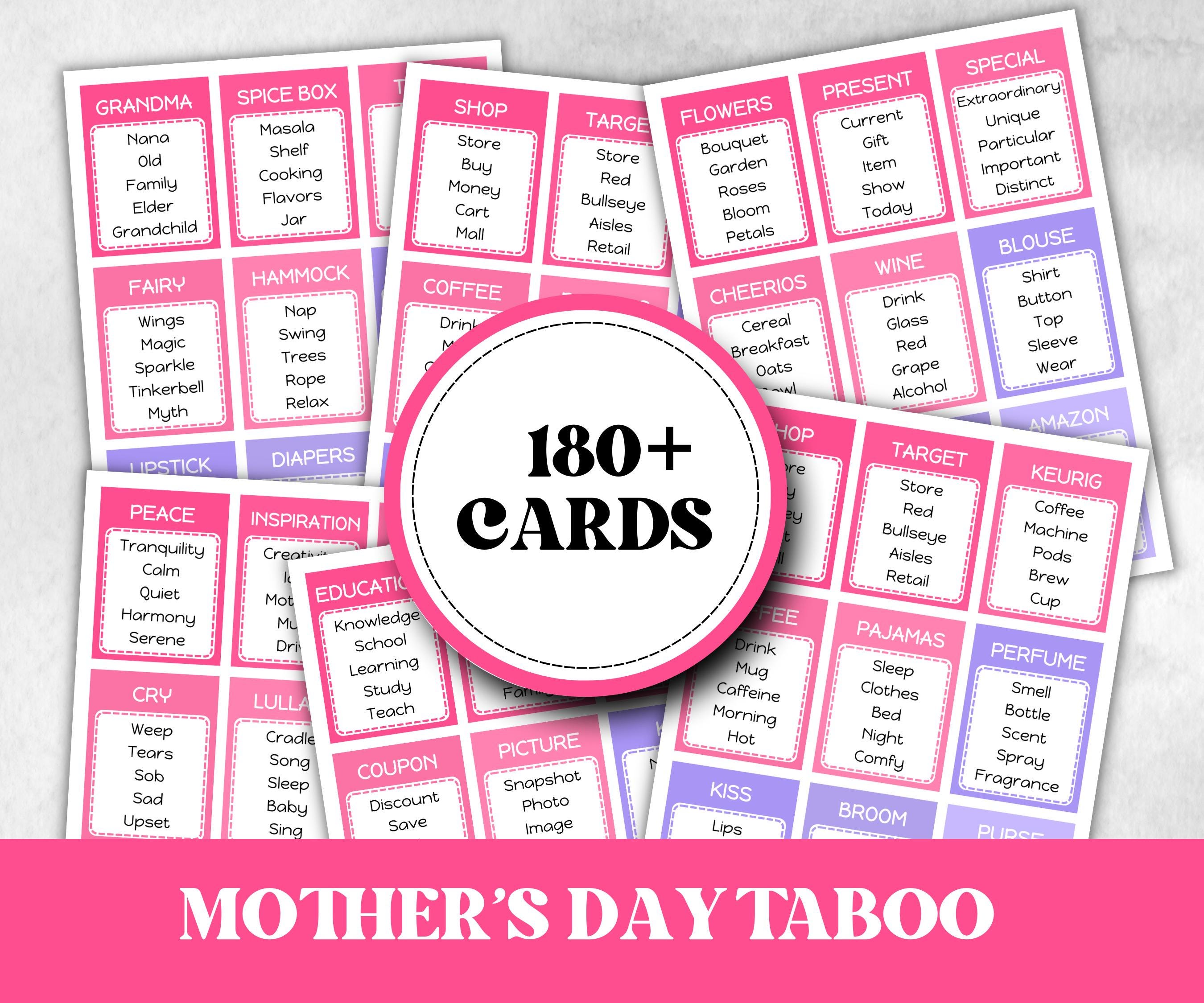 Mothers Day Activity, Mom Brunch Party Trivia, Mothers Day Quiz, Mothers Day Gift, Fun Mothers Day, Mothers Day Ideas, Mothers Party Games-Mother's/Father'sDay -TheHustlingCatLady-Party Games