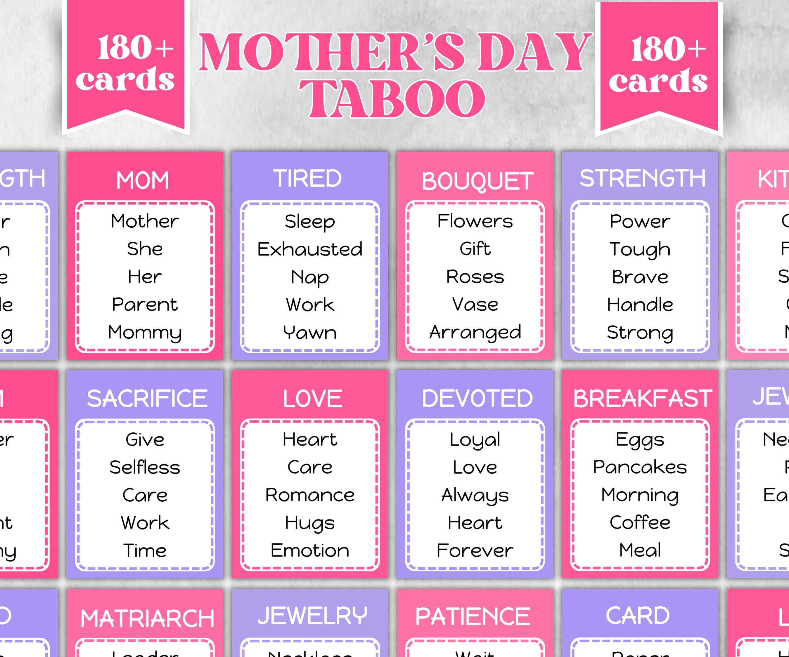Mothers Day Activity, Mom Brunch Party Trivia, Mothers Day Quiz, Mothers Day Gift, Fun Mothers Day, Mothers Day Ideas, Mothers Party Games-Mother's/Father'sDay -TheHustlingCatLady-Party Games