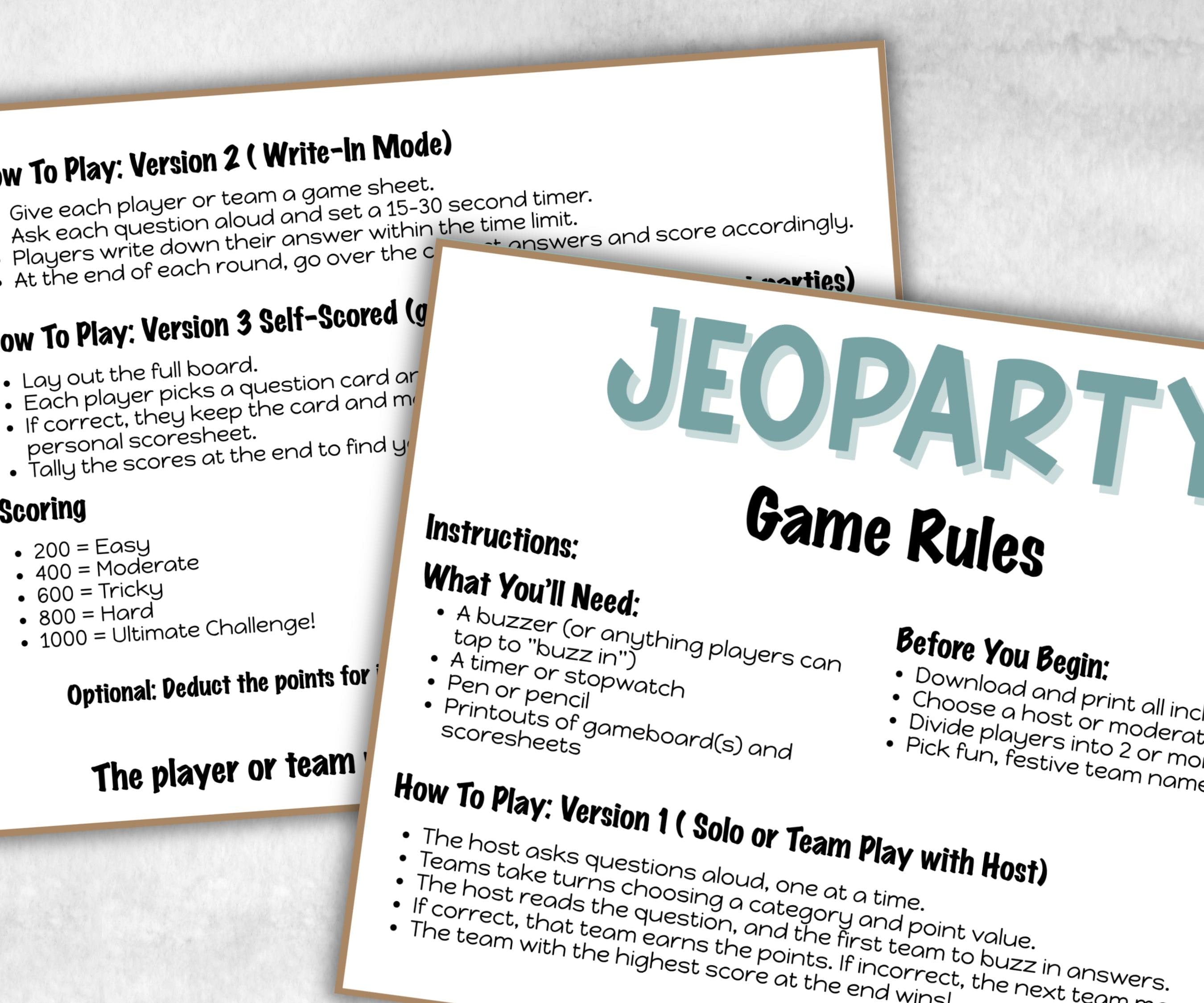 Bible Jeoparty Sunday School Game, Christian Bible Study, Youth Group, Womens Ministry, Printable kids adults game, Group Bible Retreat game-Christmas -TheHustlingCatLady-Party Games
