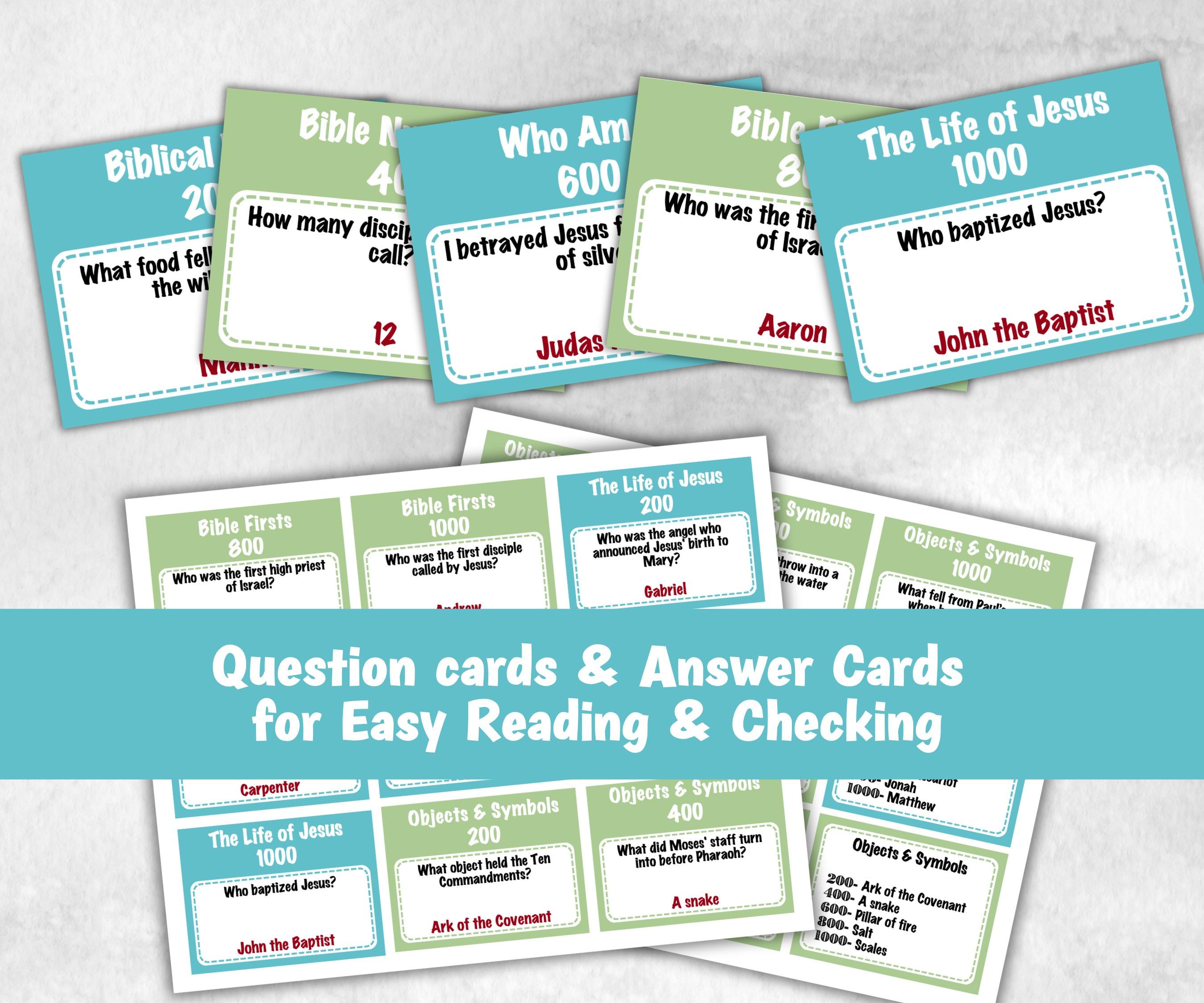 Group Bible Retreat game, Christian Bible Study game, Bible Jeoparty Sunday School, Youth Group, Womens Ministry, Printable kids adults game-Christmas -TheHustlingCatLady-Party Games