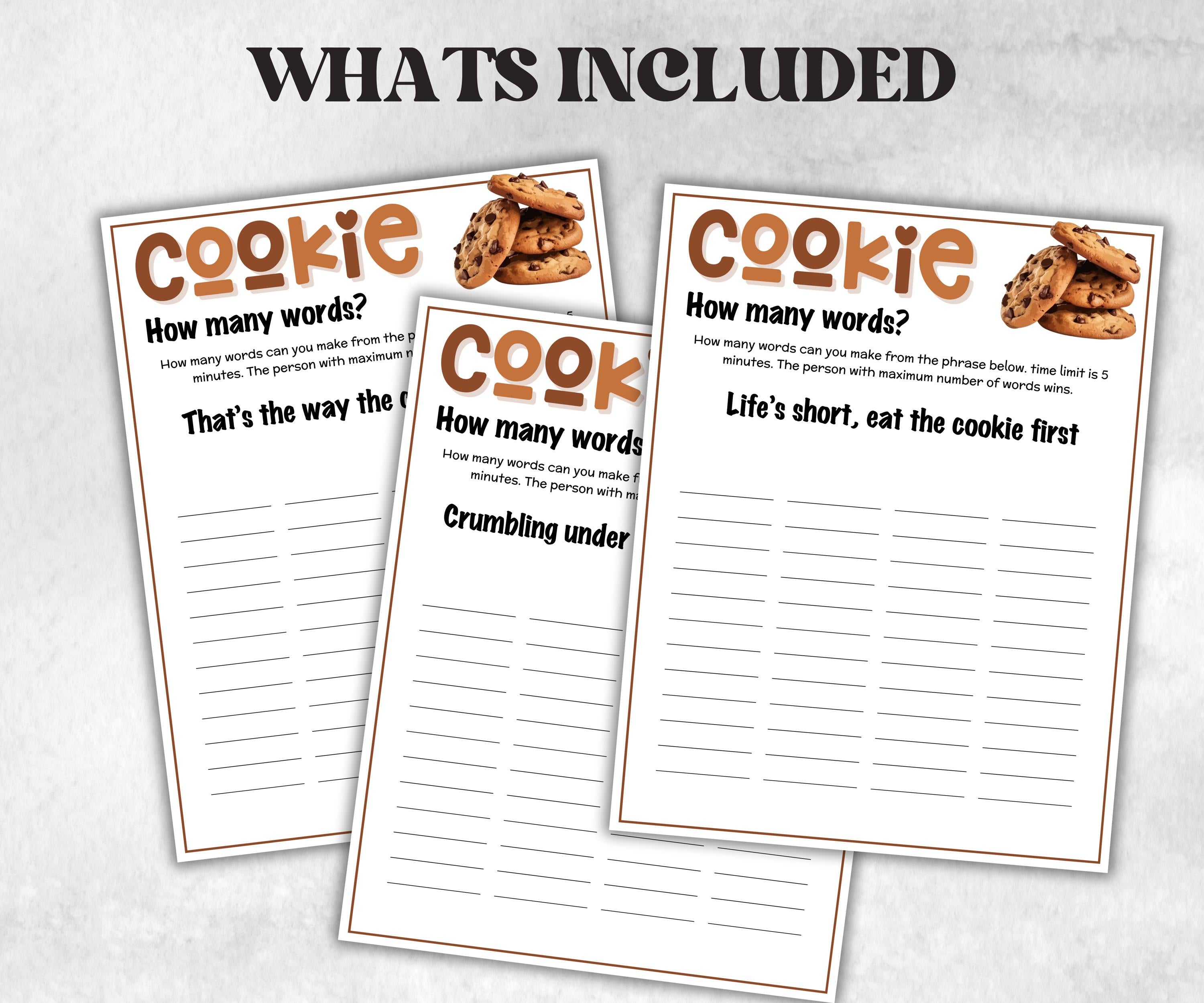 Printable Cookie Game Bundle, Pass the Prize, Friendsmas Cookie Valentine Party Game, Cookie Trivia, Cookie Matchup Game, Church xmas game,-Christmas -TheHustlingCatLady-Party Games