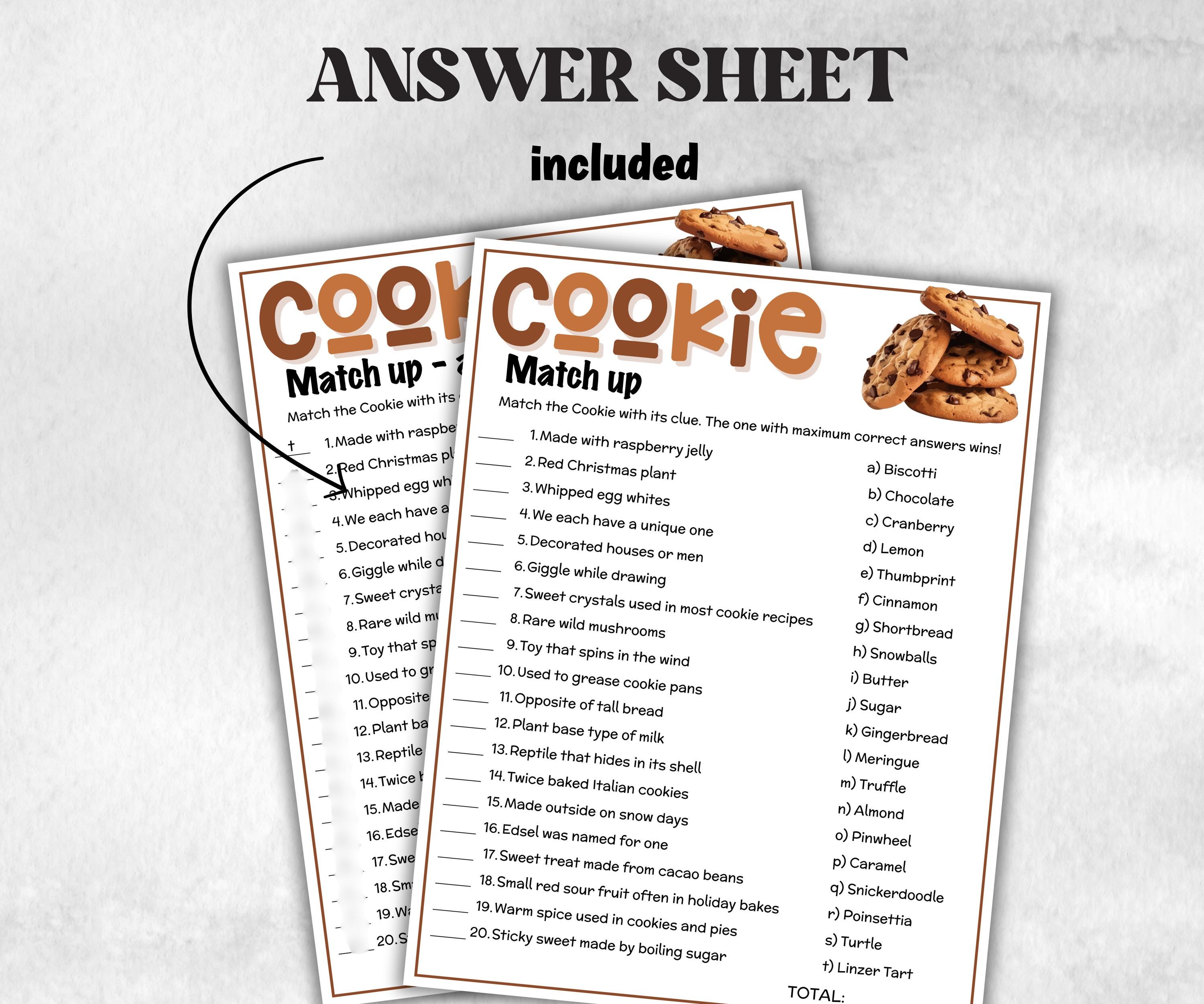 Printable Cookie Game Bundle, Pass the Prize, Friendsmas Cookie Valentine Party Game, Cookie Trivia, Cookie Matchup Game, Church xmas game,-Christmas -TheHustlingCatLady-Party Games
