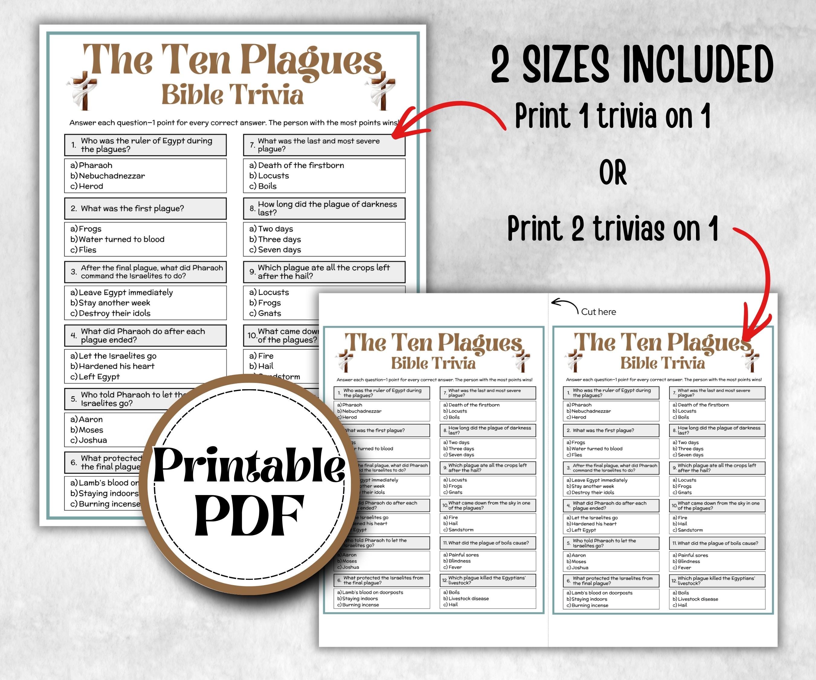 The Ten Plagues - Bible Trivia