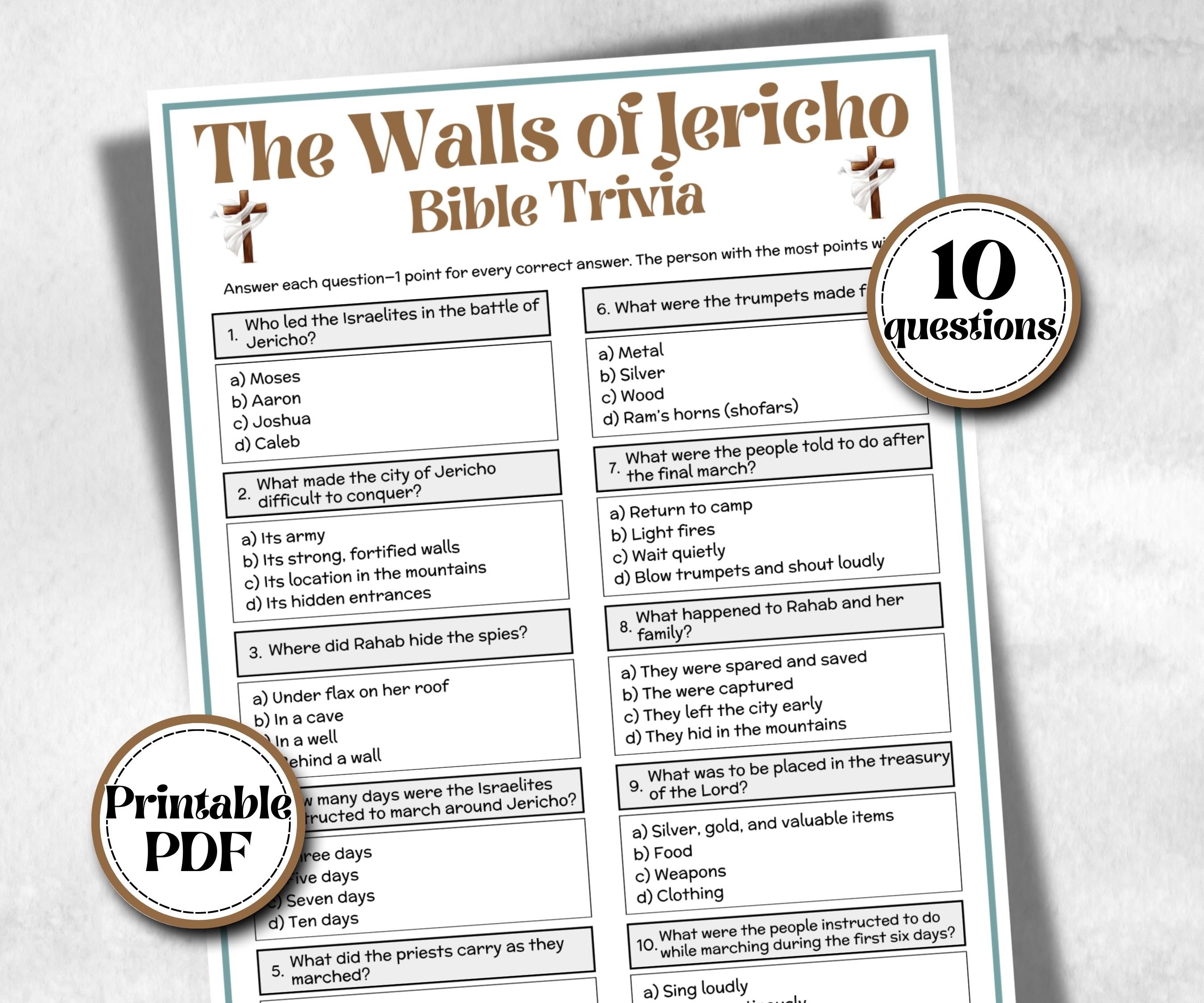The Walls of Jericho - Bible Trivia