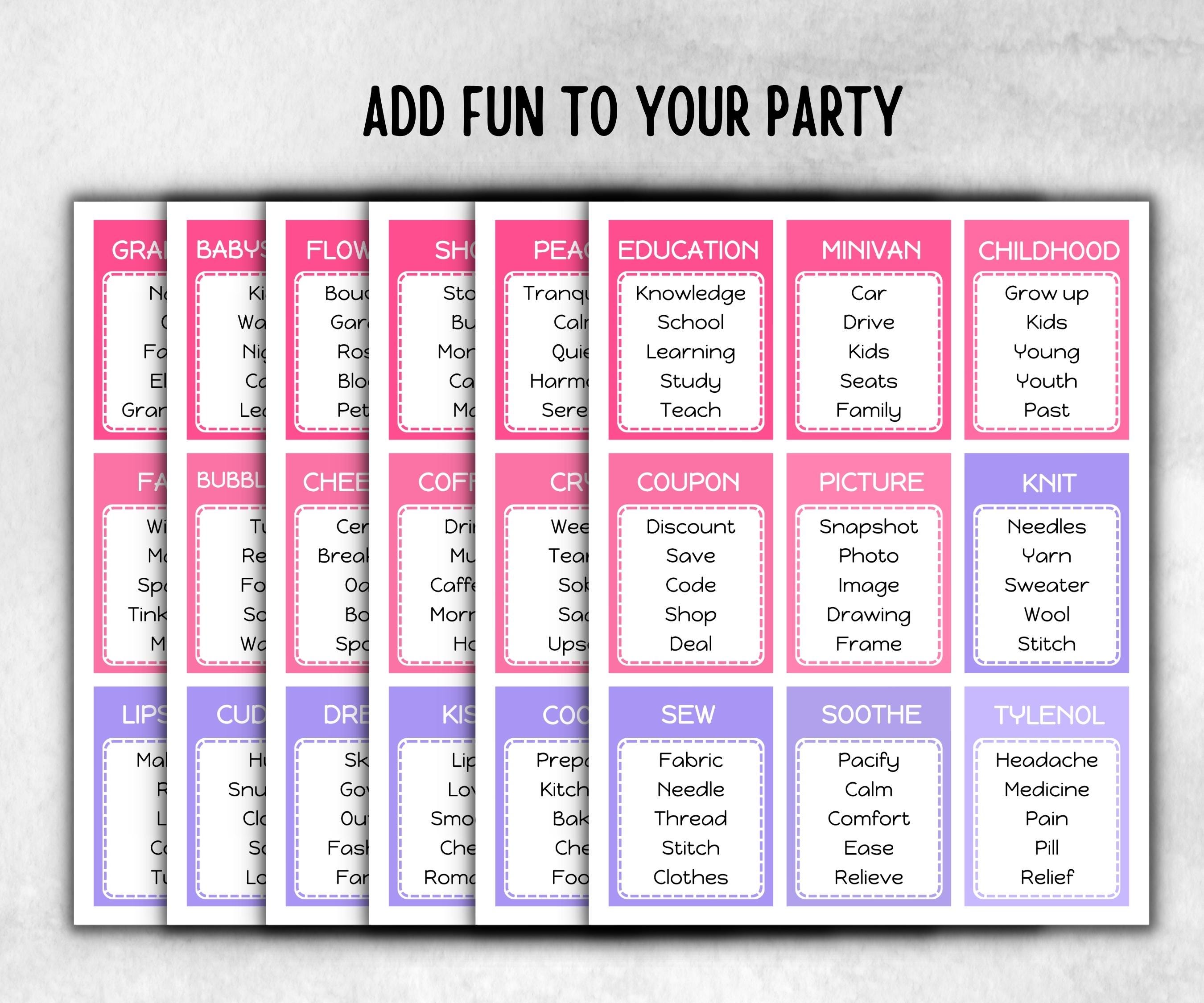 Mom Edition Forbidden Words, Mothers Day, Kindergarten esl activity kids, Word Ban, Daycare, Homeschool Activity, vocabulary quiz, Birthday