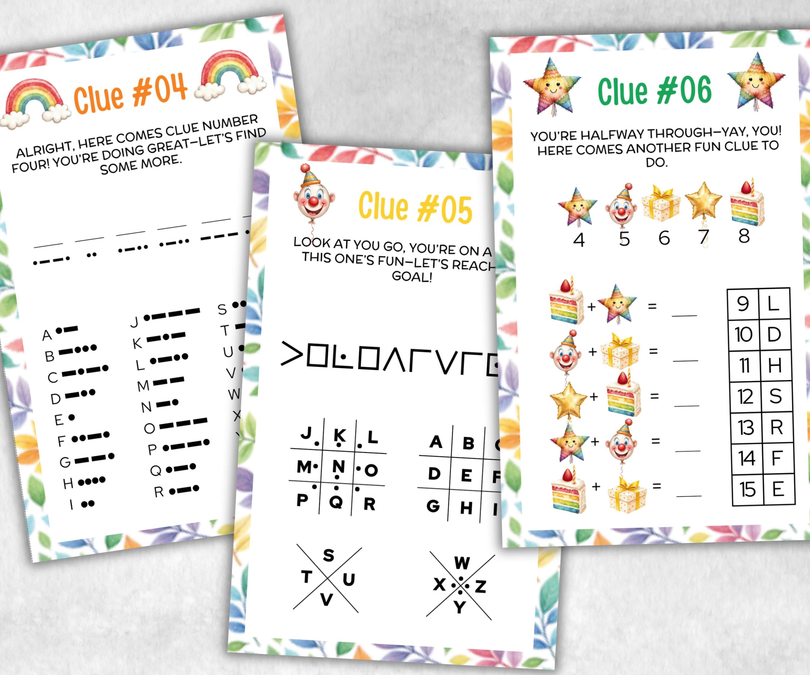 Birthday Treasure Hunt for kids, Indoor game for older kids, Boy Girl Birthday,milestone birthday gift, tricky treasure hunt, 12 hunt Clues