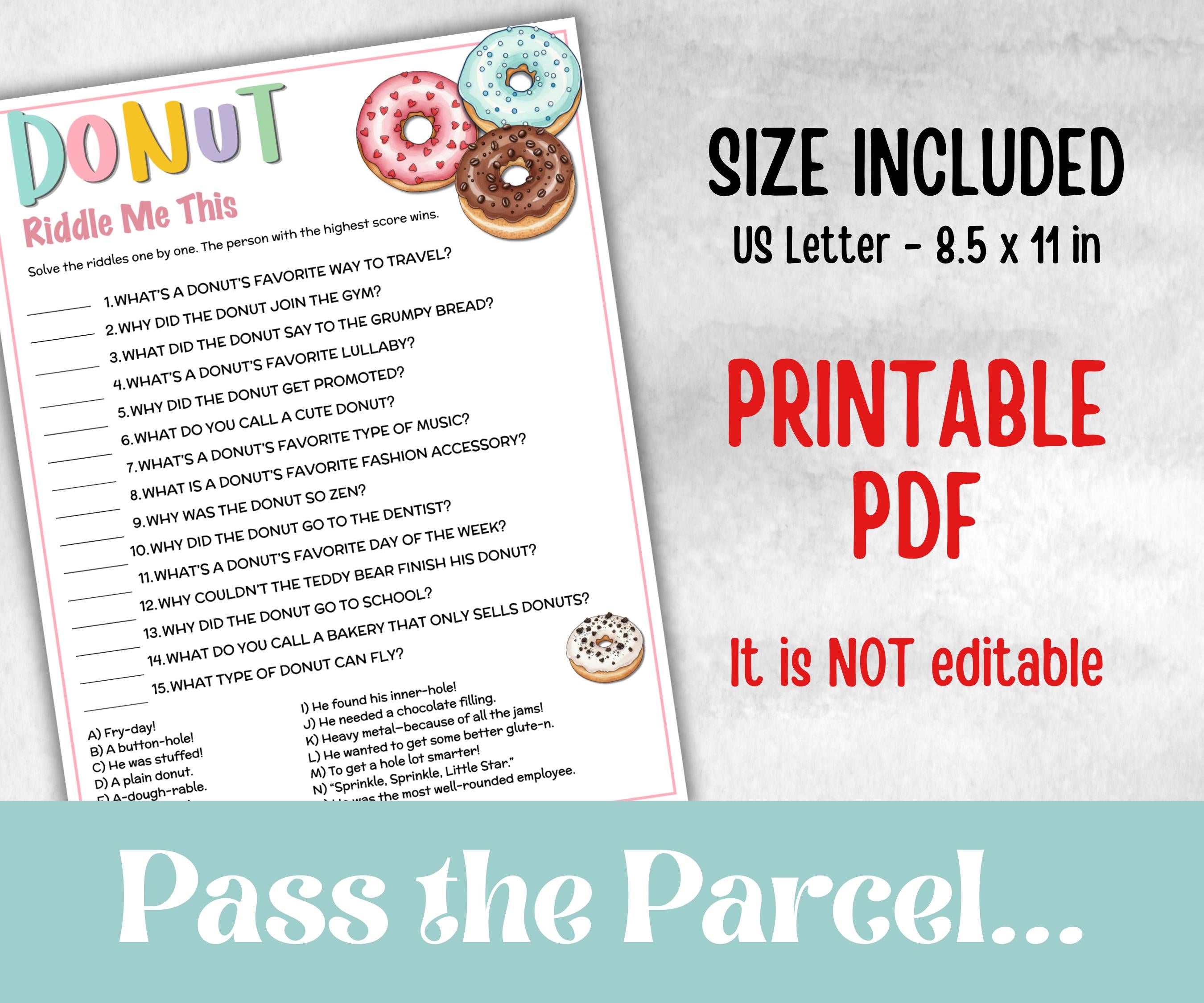 Donut Jokes and Riddles, Sweet and treats, spring yard, garden party icebreaker ideas, garden tea party, Doughnut Bar, office event, pancake