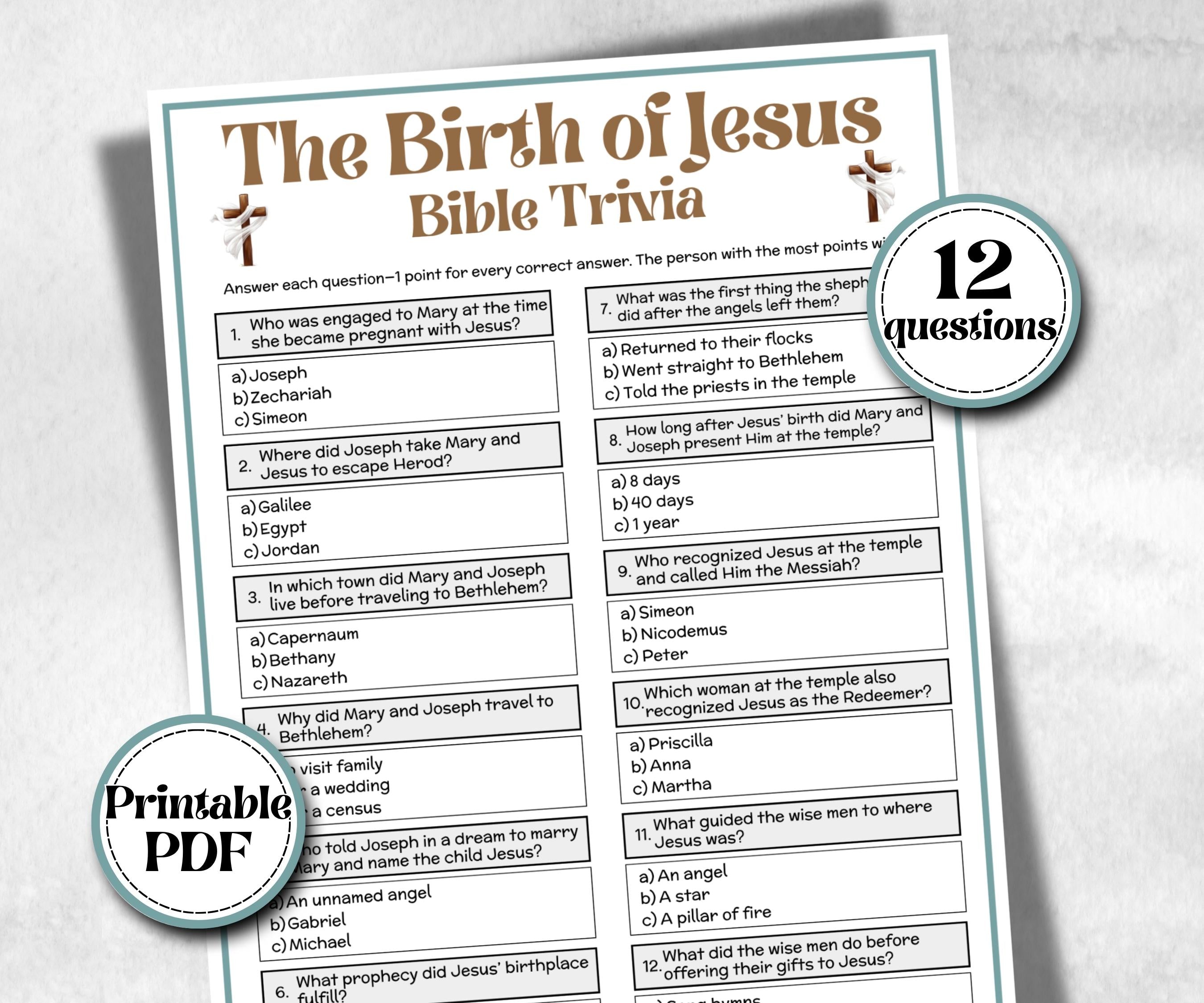 The Birth of Jesus - Bible Trivia