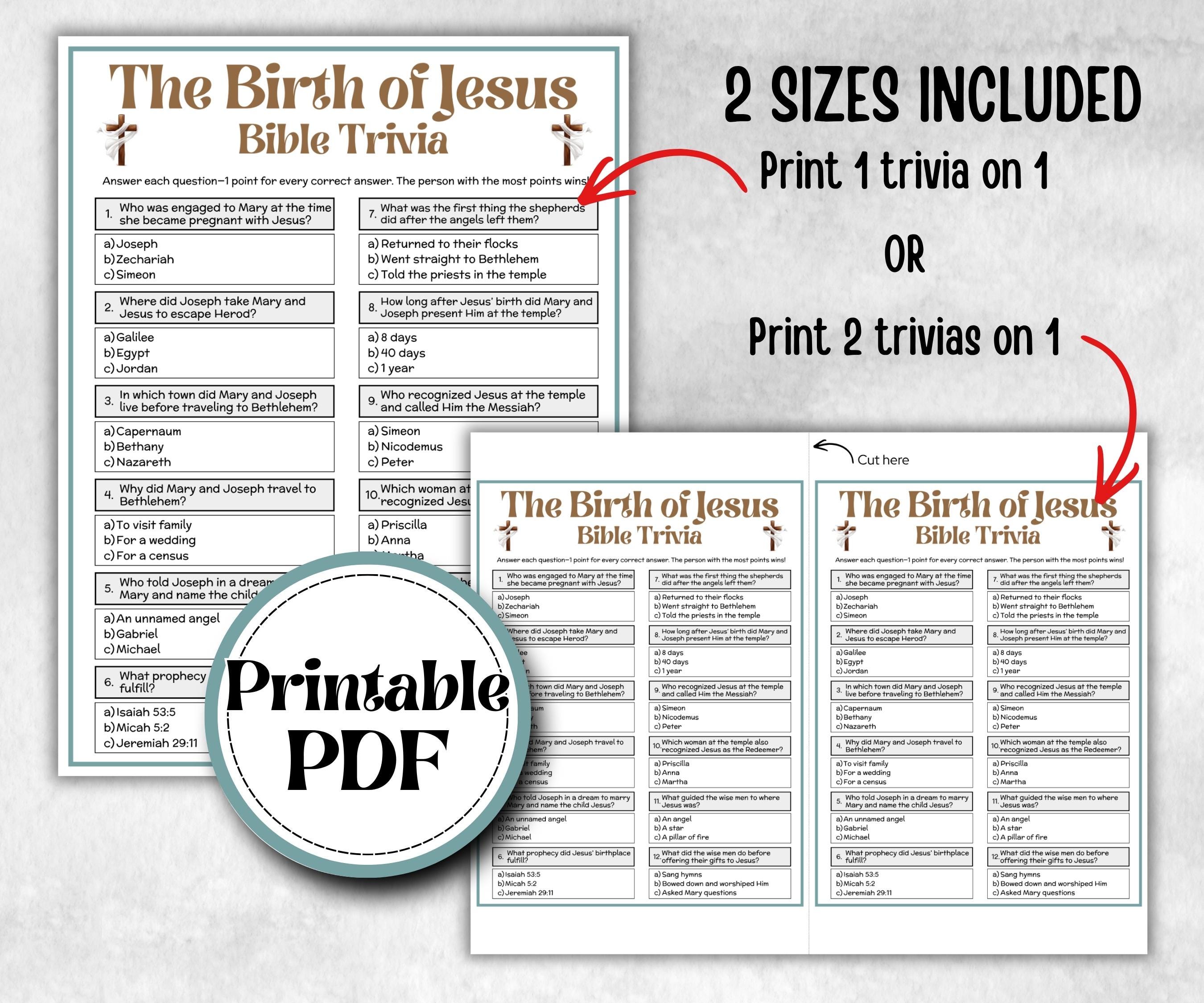 The Birth of Jesus - Bible Trivia