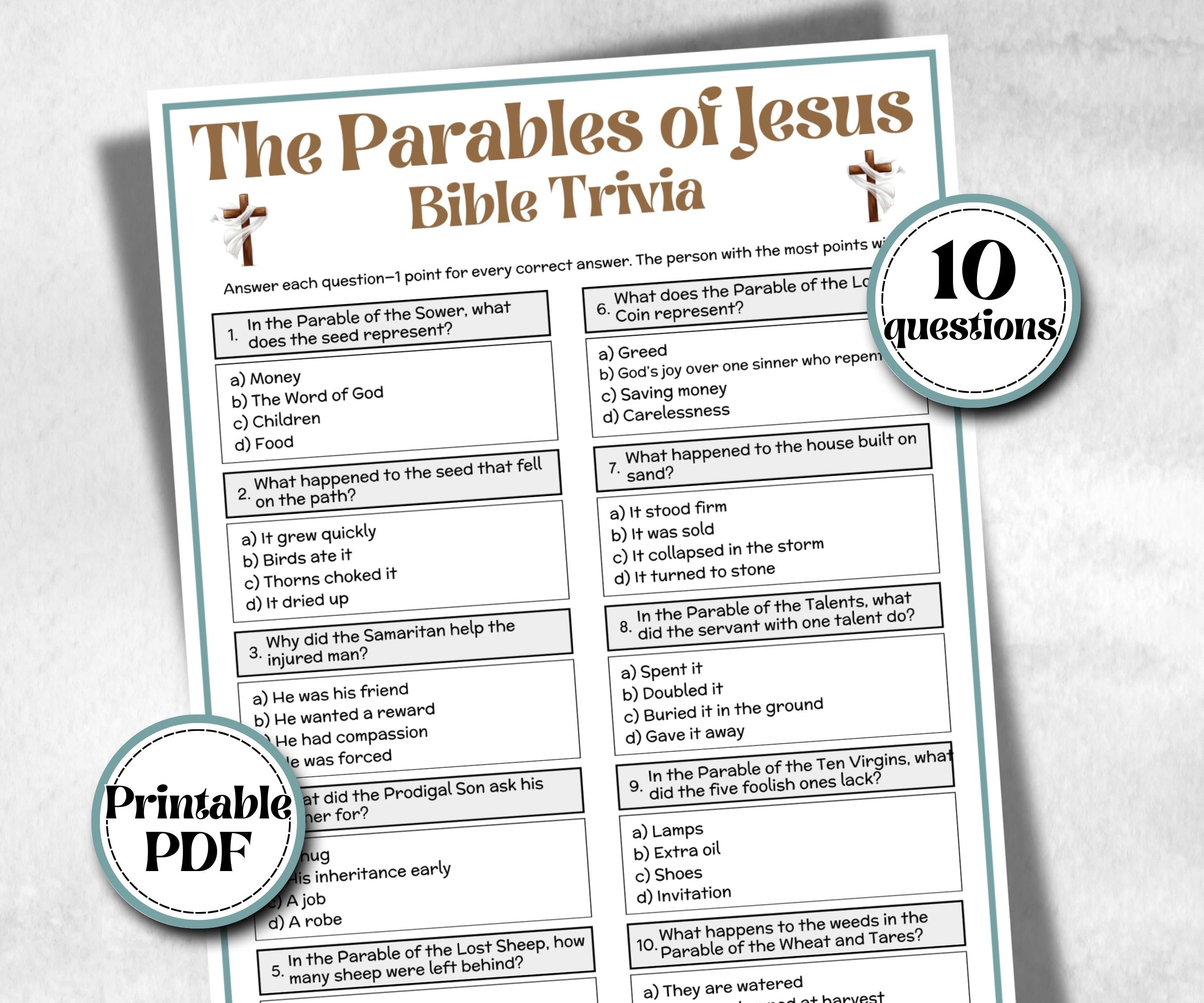 Bible - The Parables of Jesus Trivia