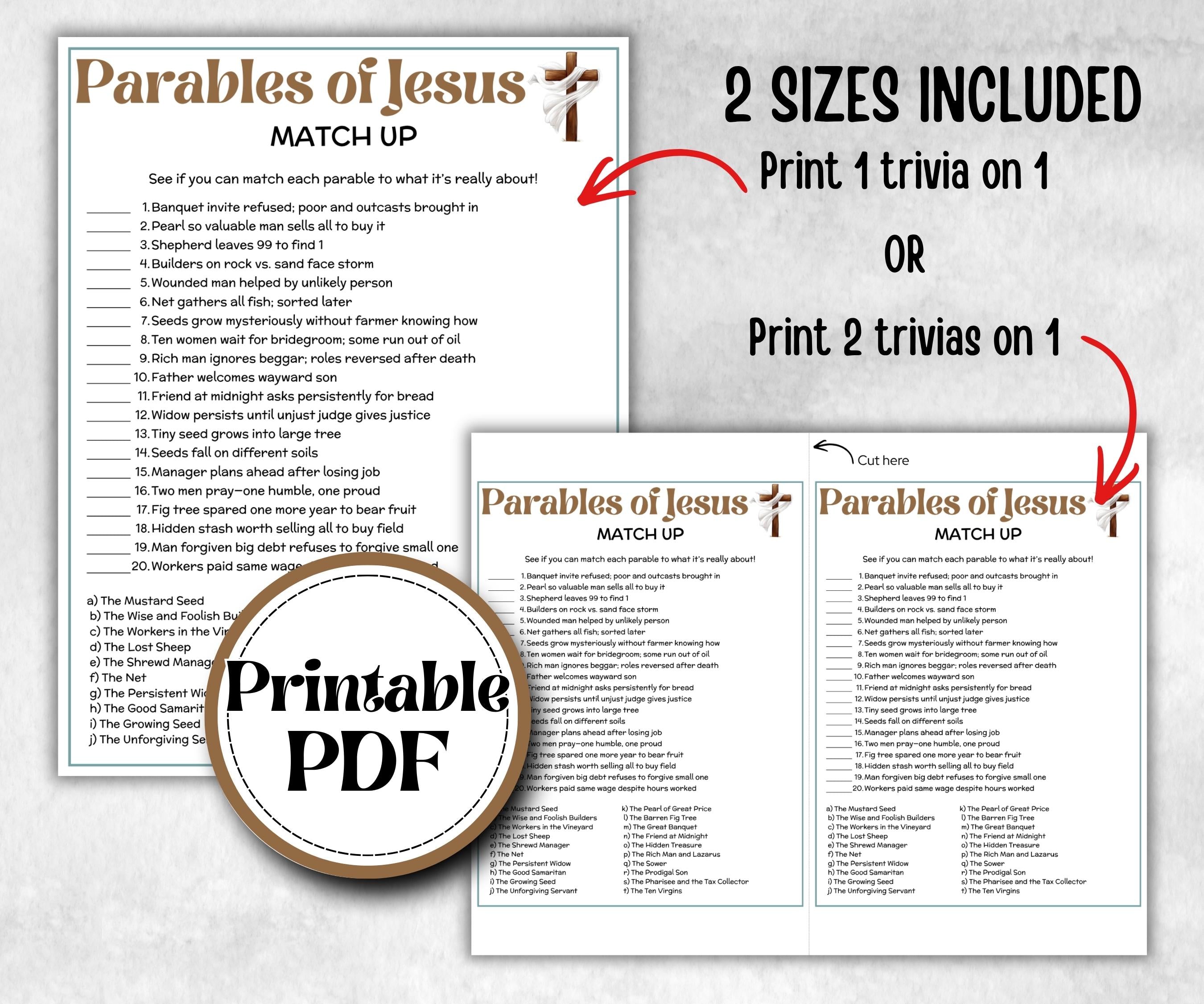 Women of the Bible Trivia, Sunday School, Bible Study riddles, Holiday Party Games, Bible Camp, womens retreat group, preschool curriculum